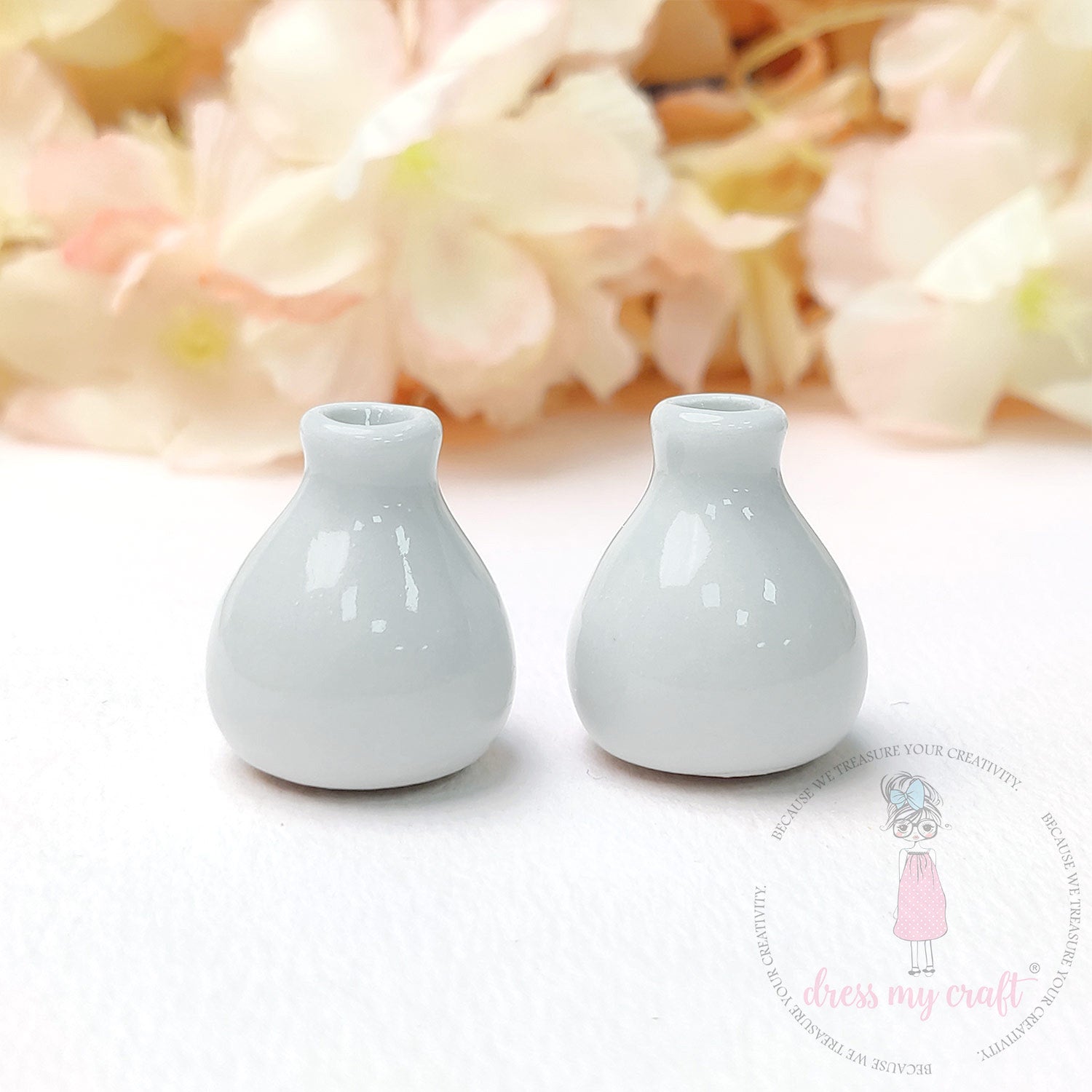 Miniature Bud Vase - White