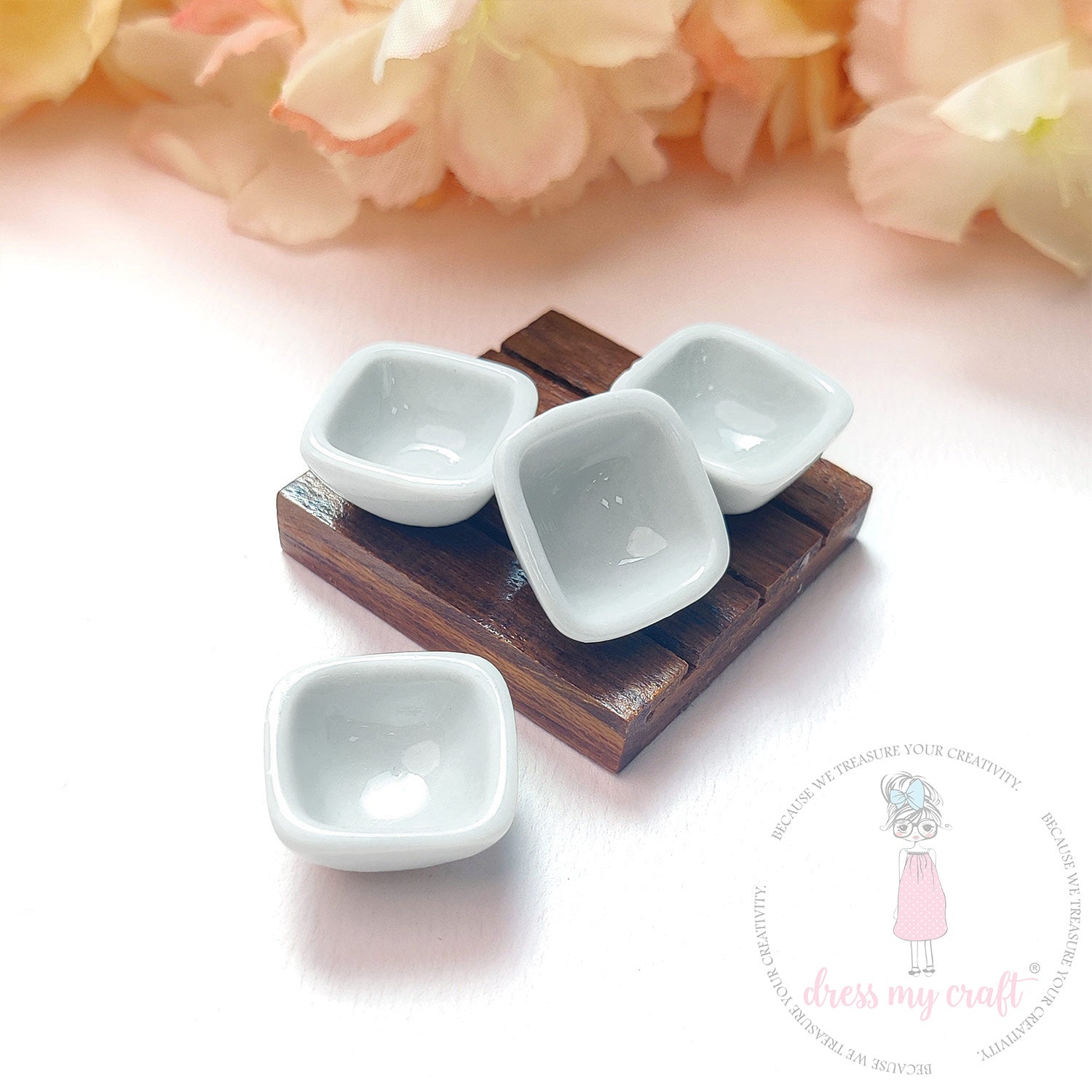 Miniature Square Salad Bowls