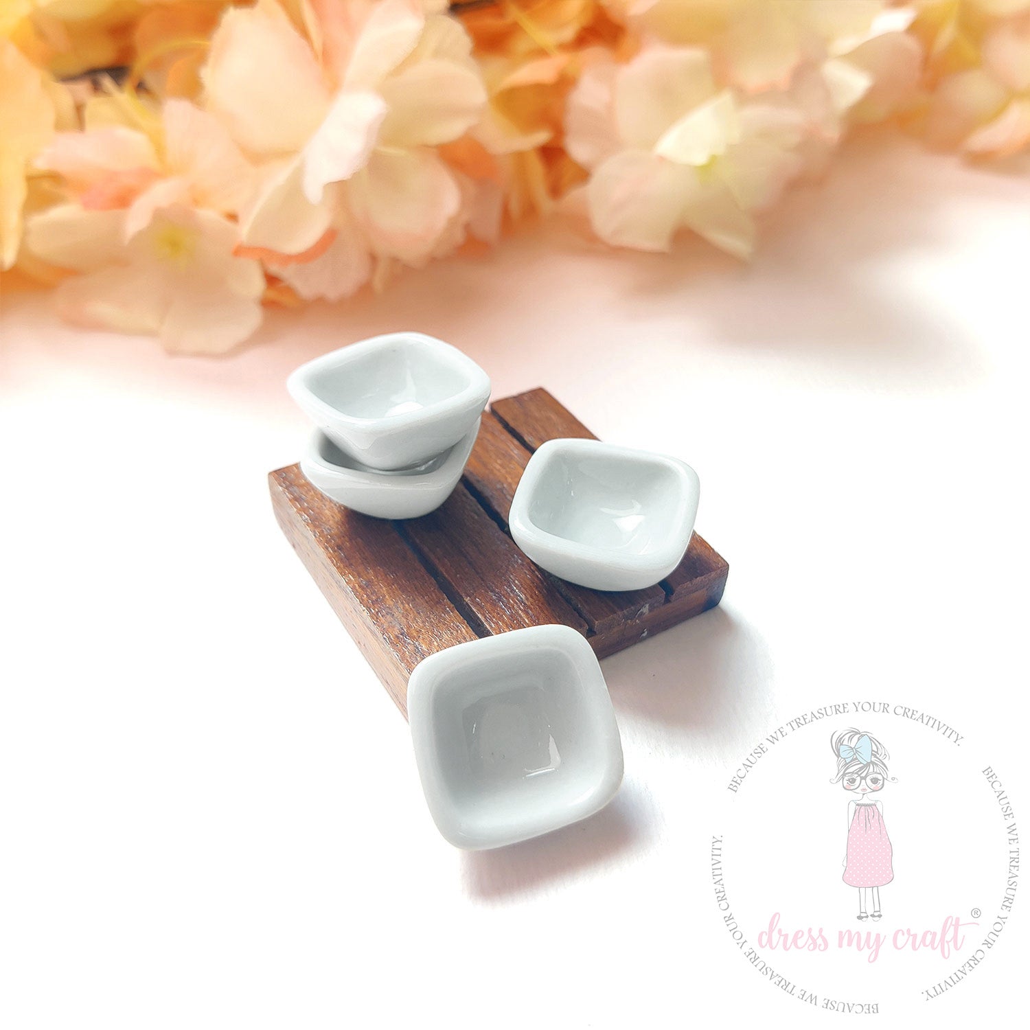 Miniature Square Salad Bowls