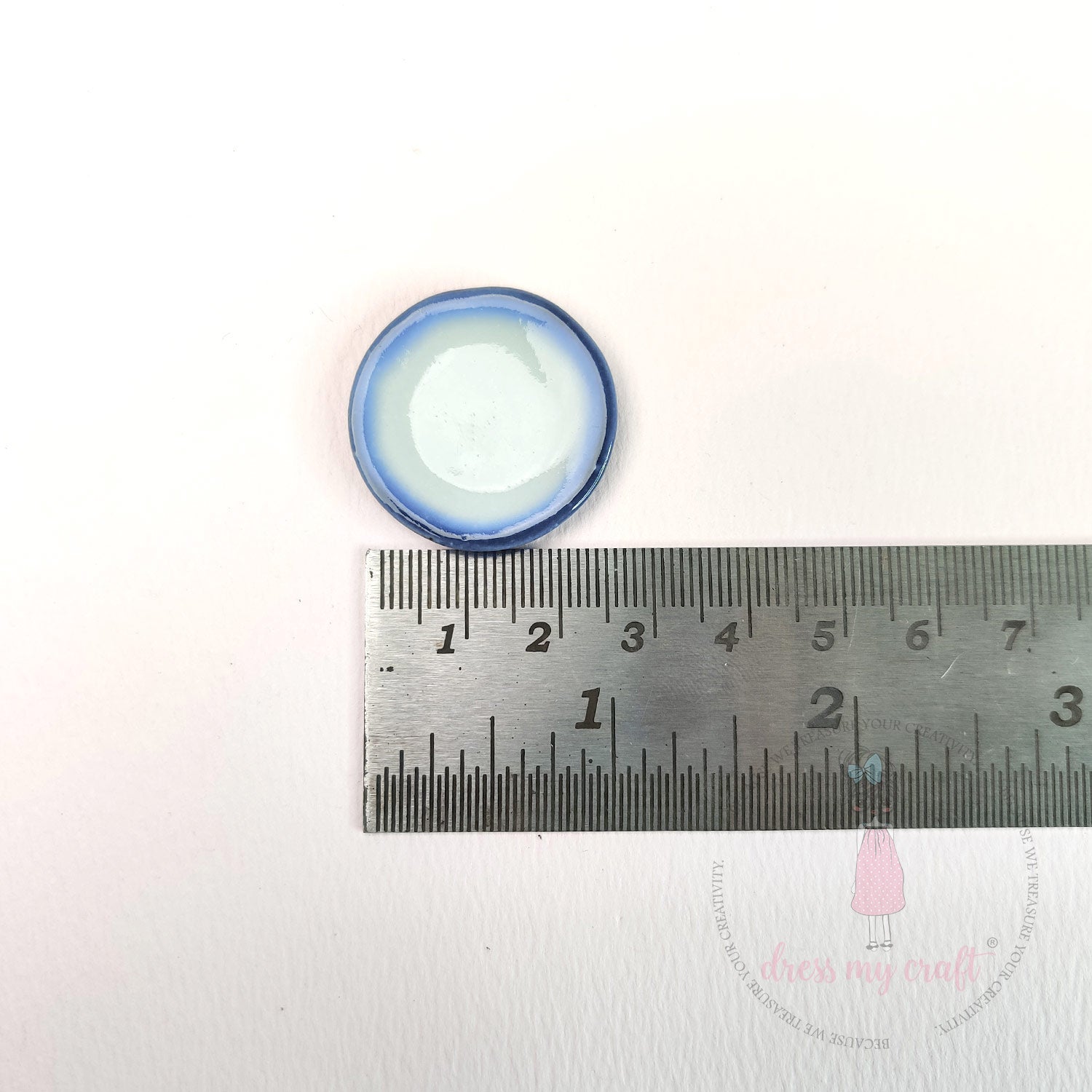 Miniature Blue Border Dinner Plates