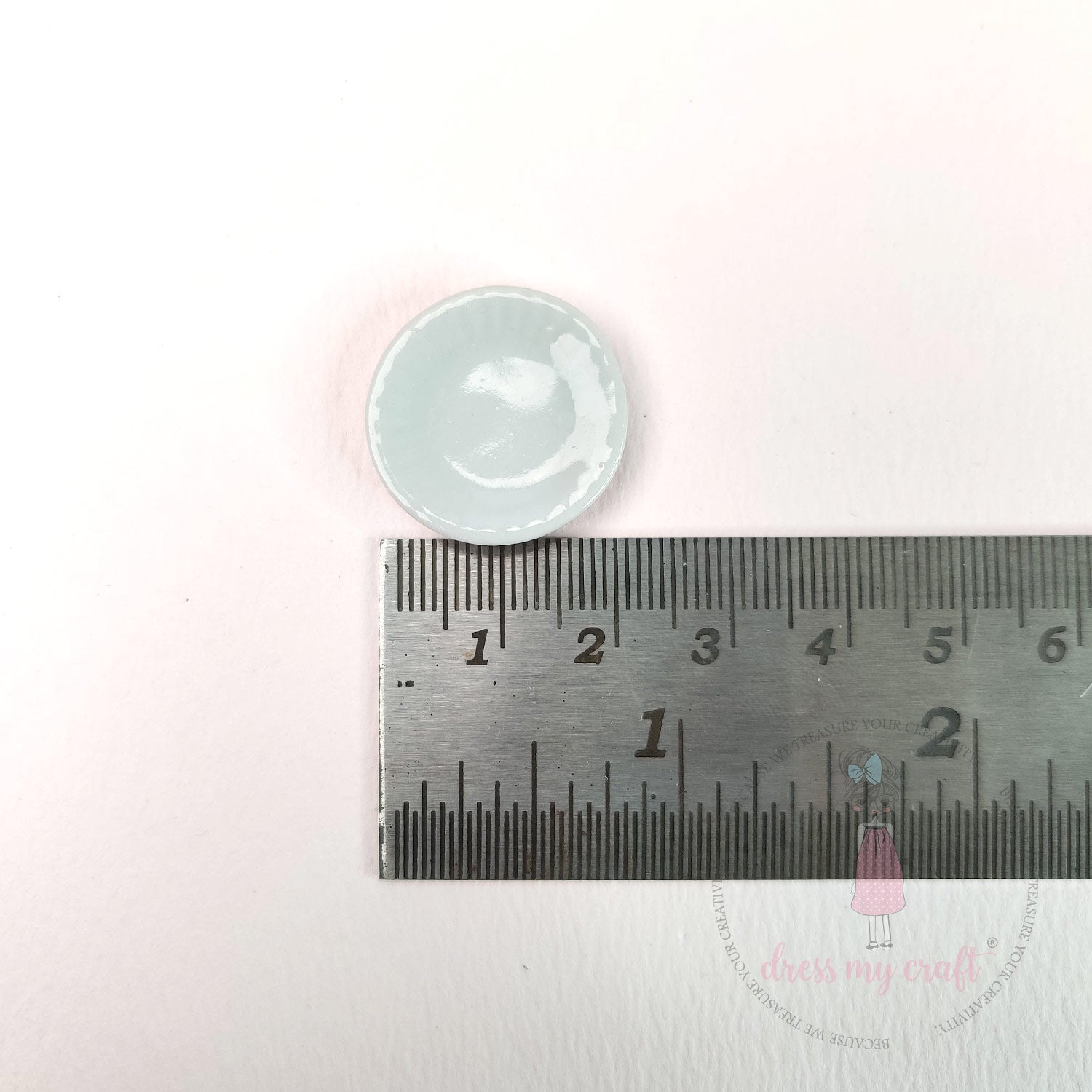 Miniature Round Plates - White