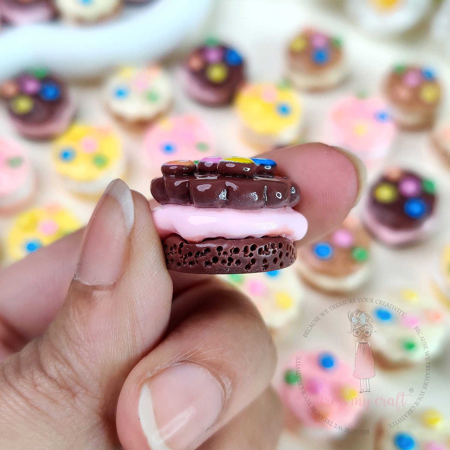 Miniature M&M Creamy Cookies