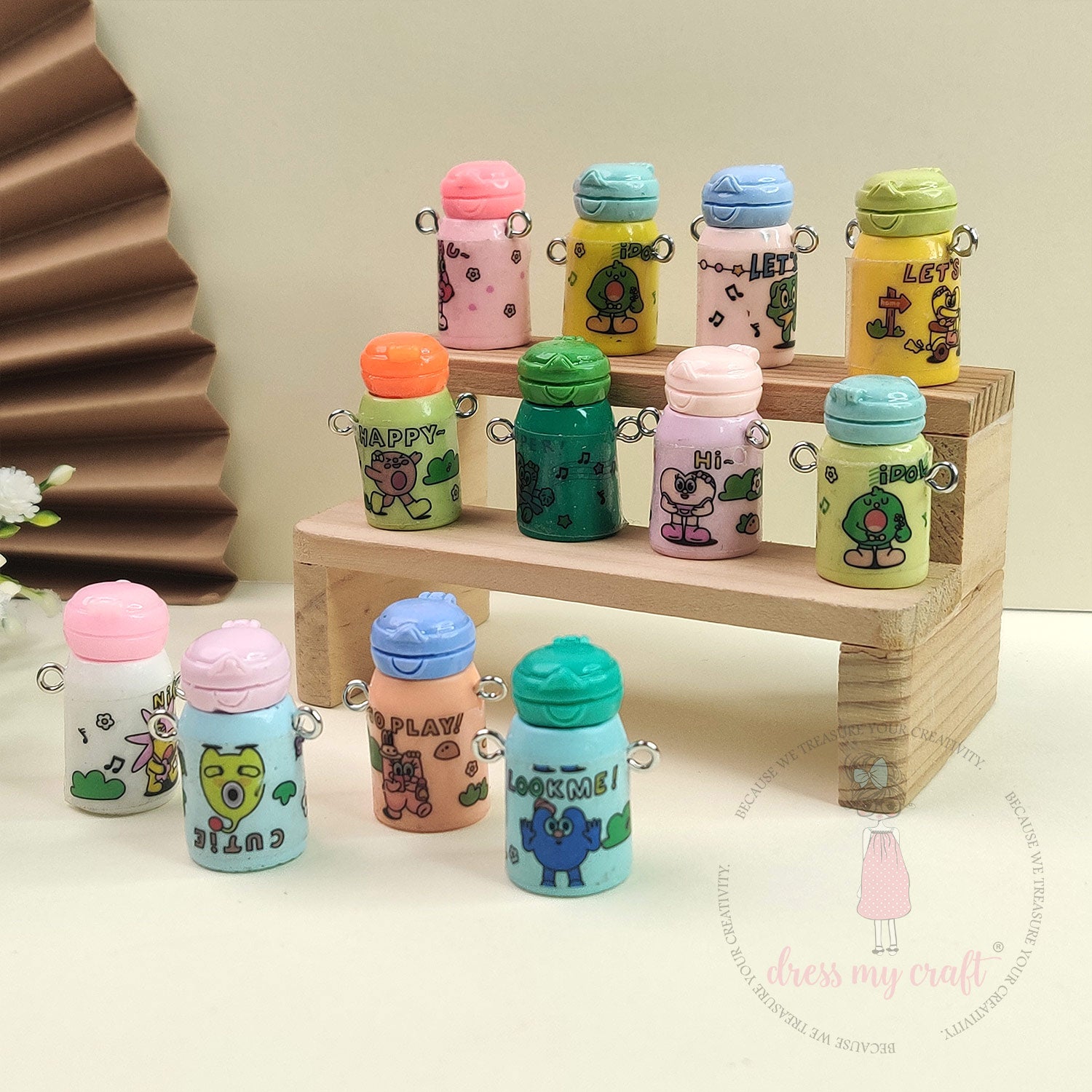 Miniature Water Bottles With Loop