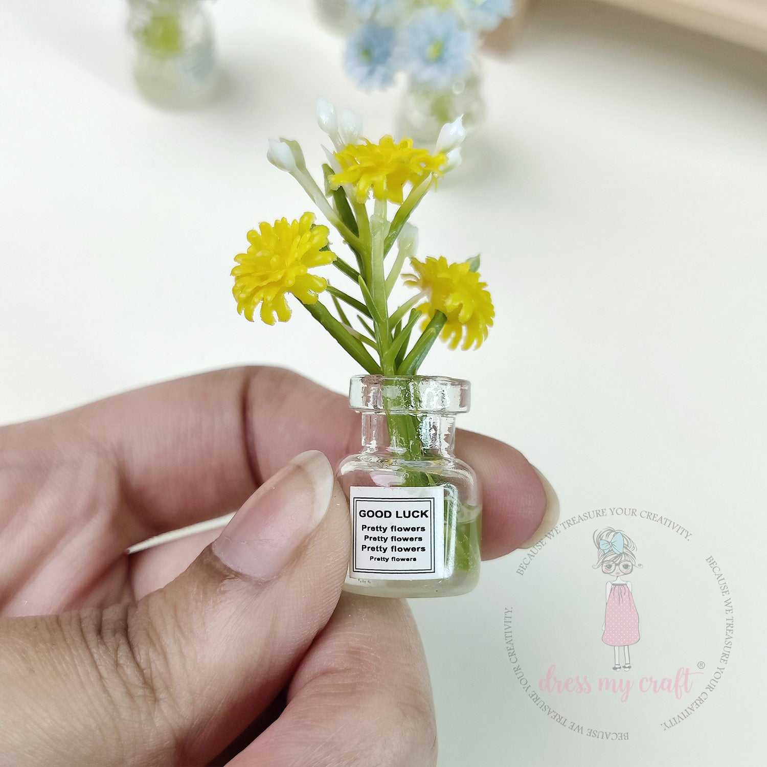 Miniature Good Luck Flower Pots
