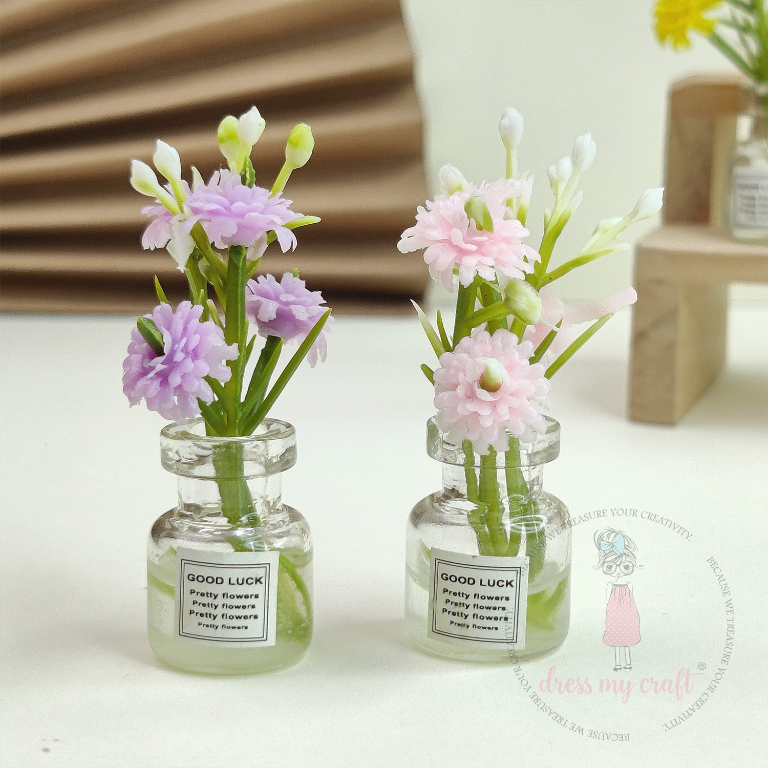 Miniature Good Luck Flower Pots