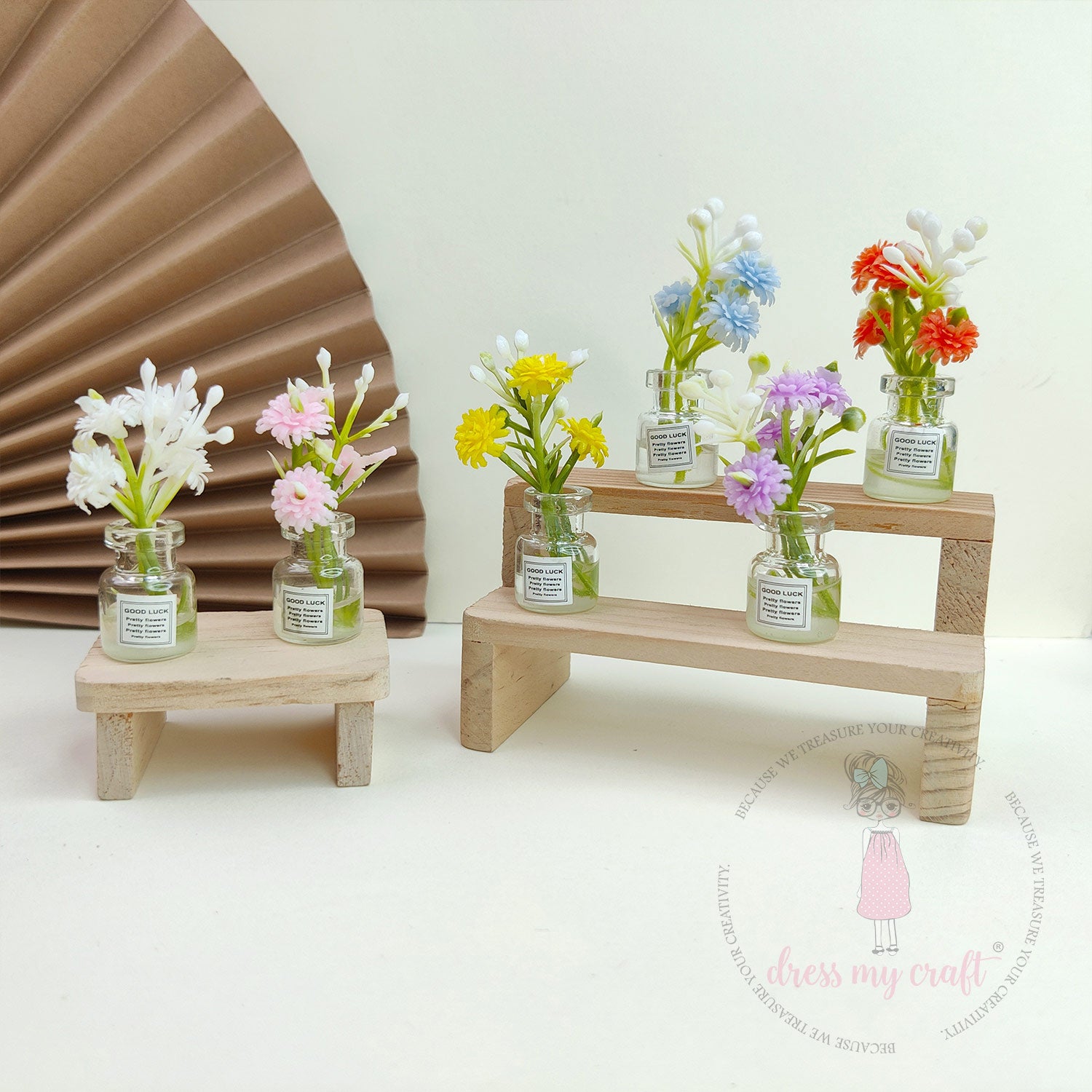 Miniature Good Luck Flower Pots