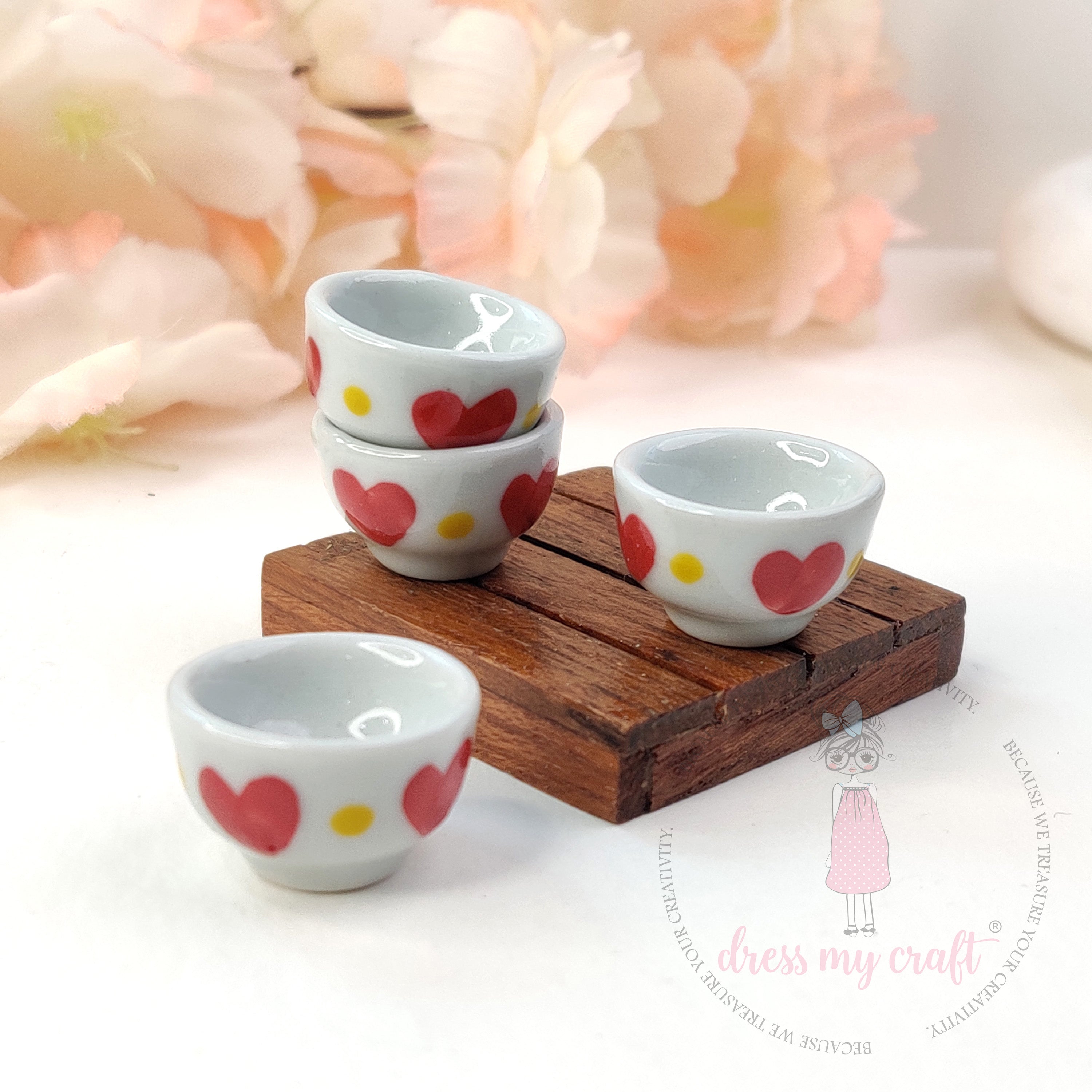 Miniature Heart Pattern Bowl