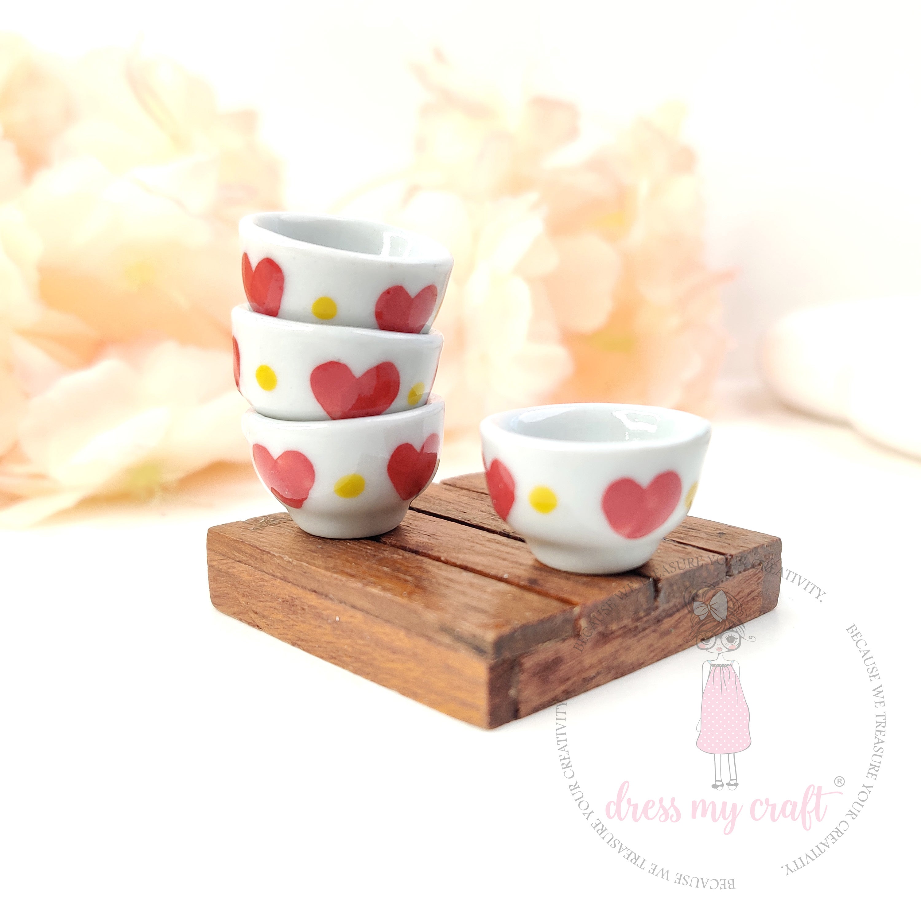 Miniature Heart Pattern Bowl