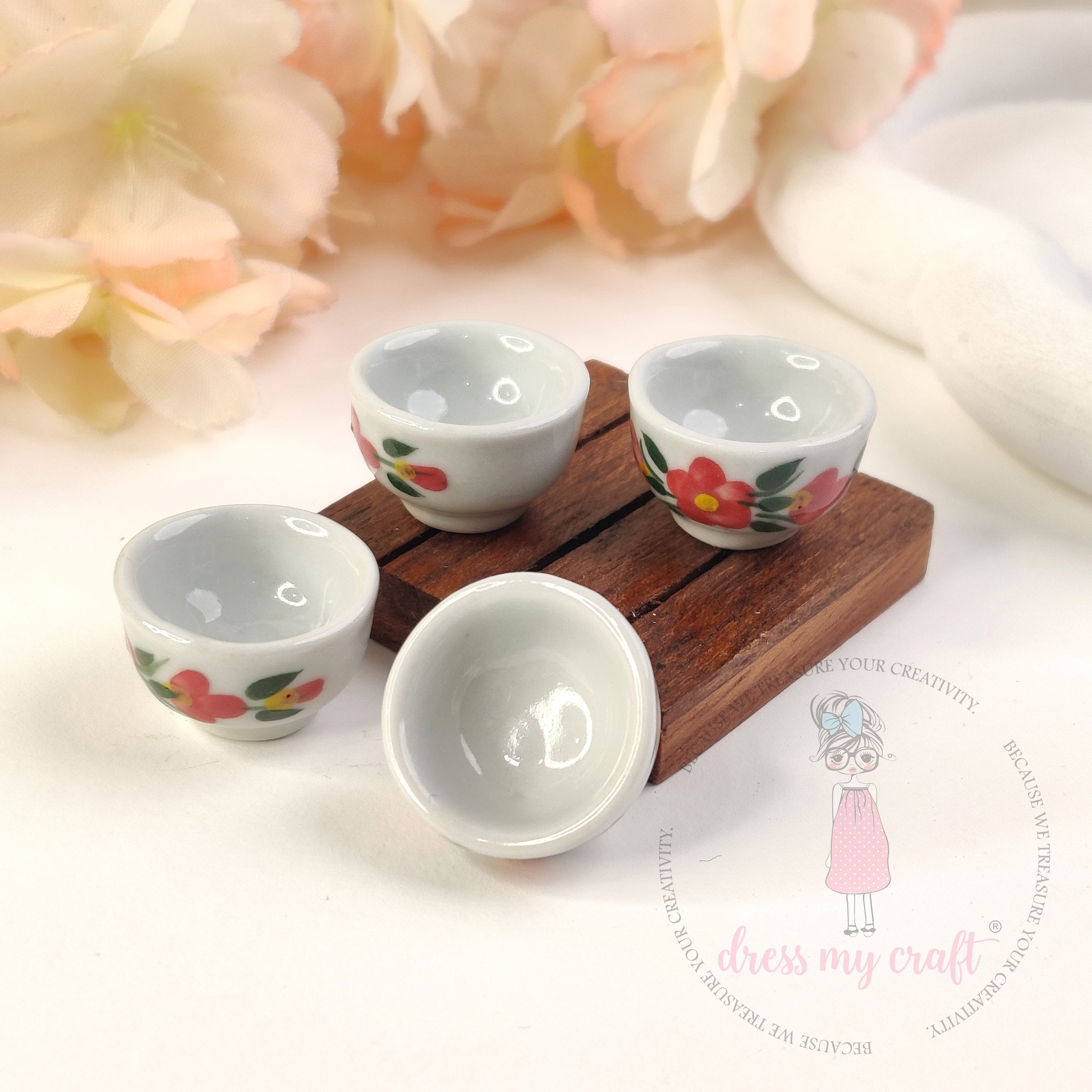 Miniature Floral Pattern Bowl