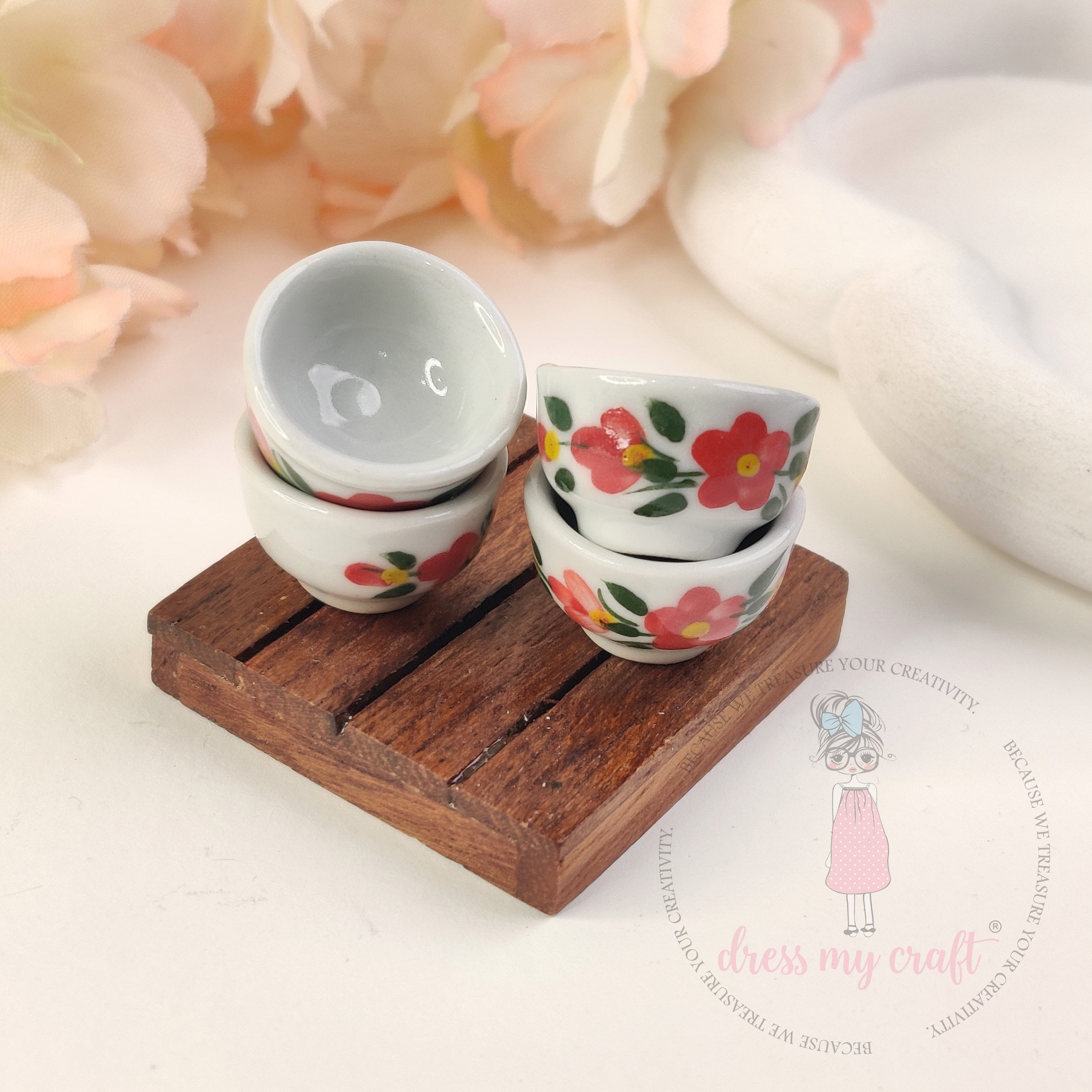 Miniature Floral Pattern Bowl