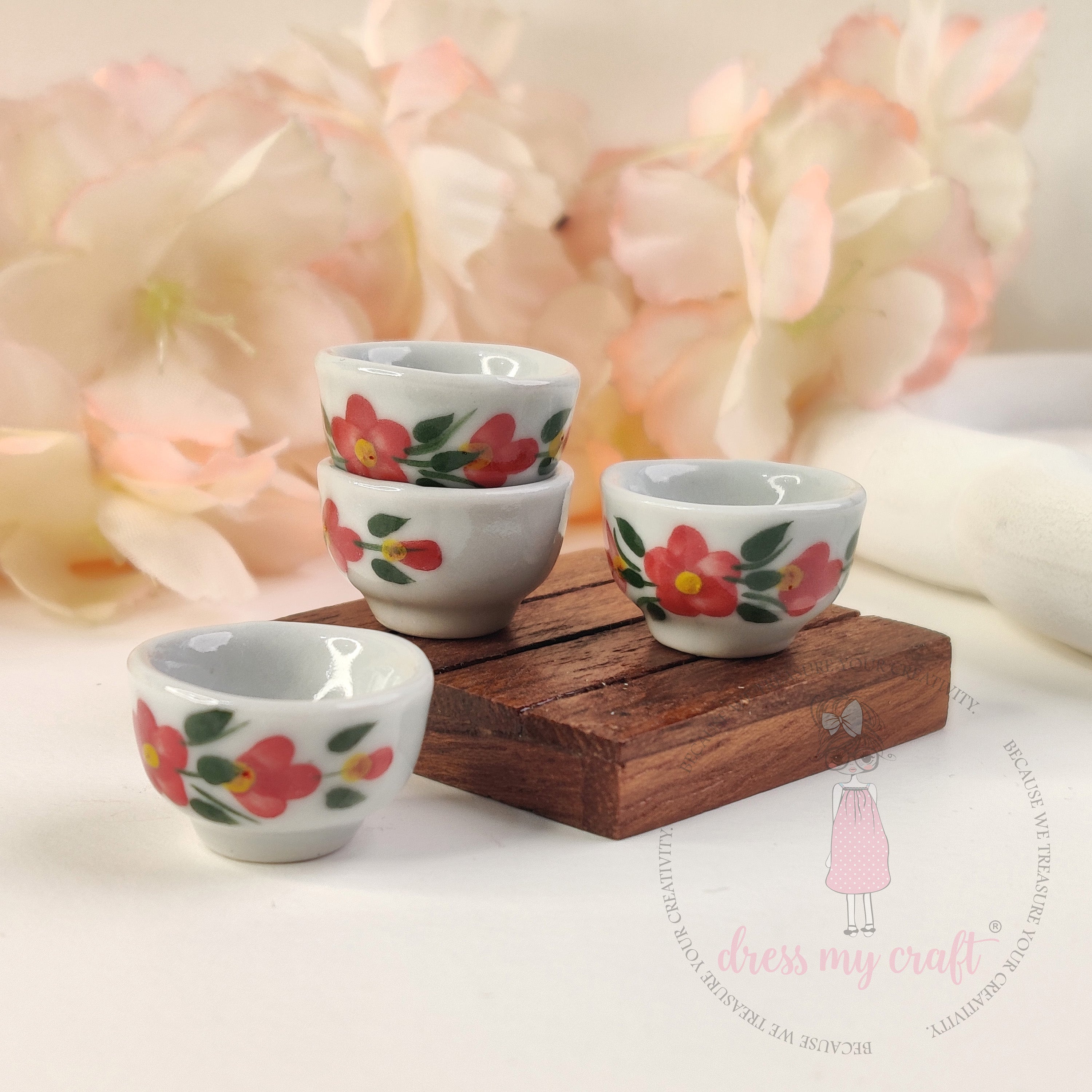 Miniature Floral Pattern Bowl