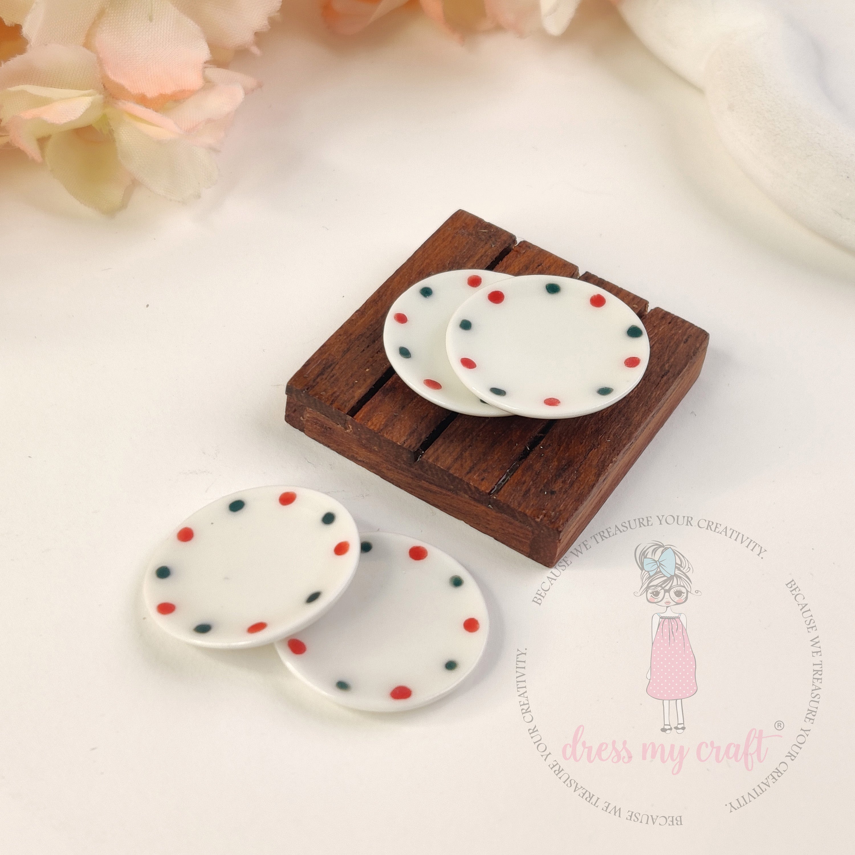 Miniature Polka Dot Plates