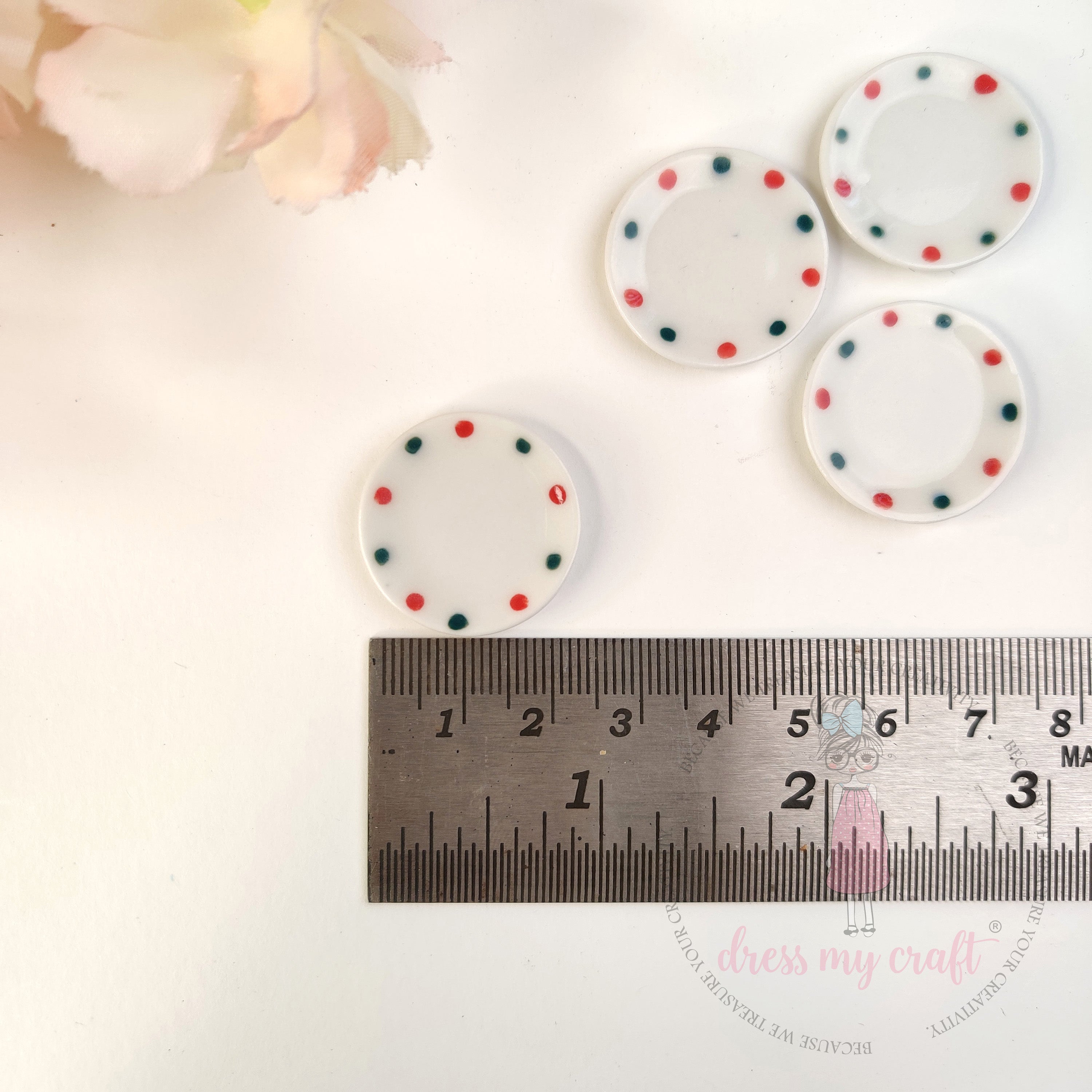 Miniature Polka Dot Plates