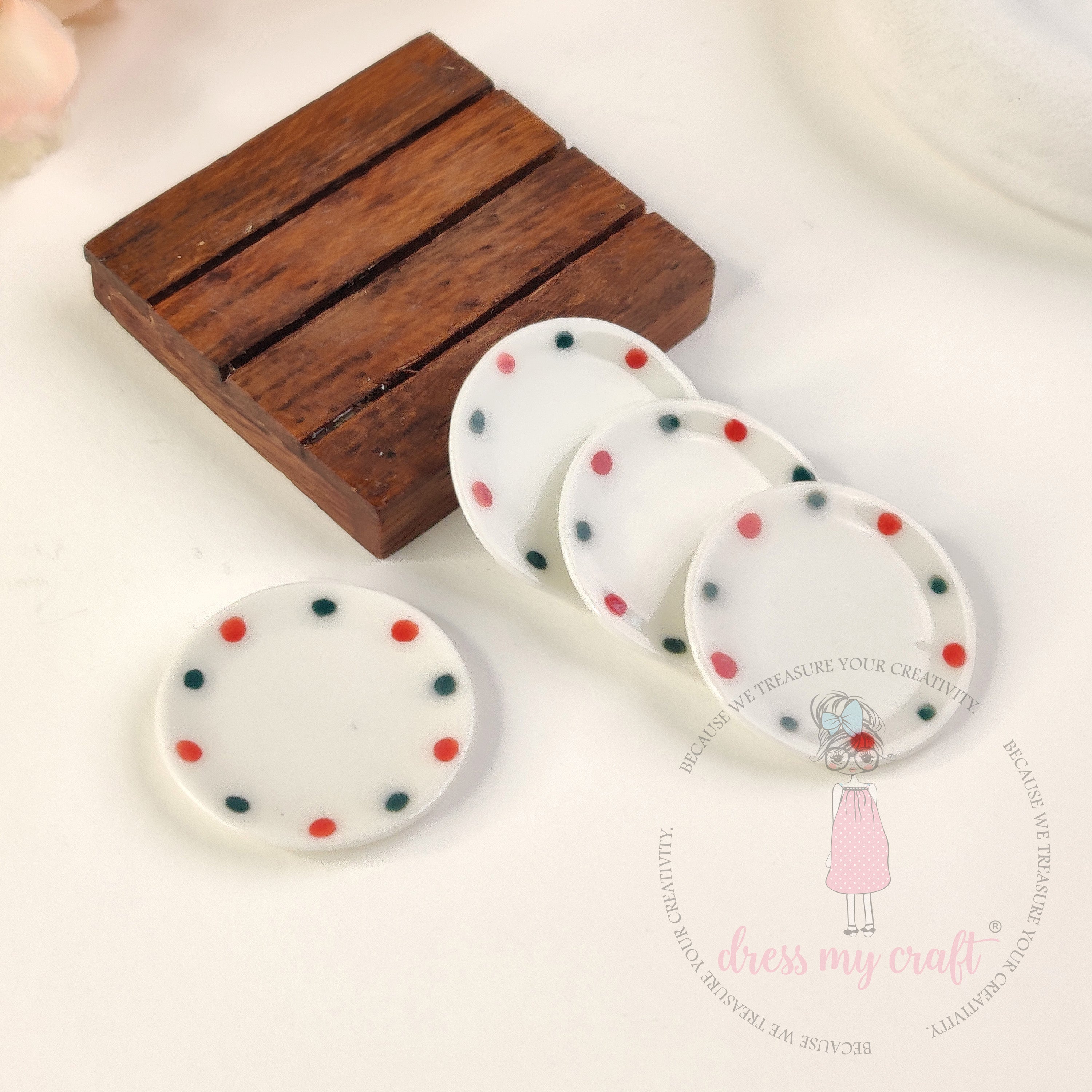 Miniature Polka Dot Plates
