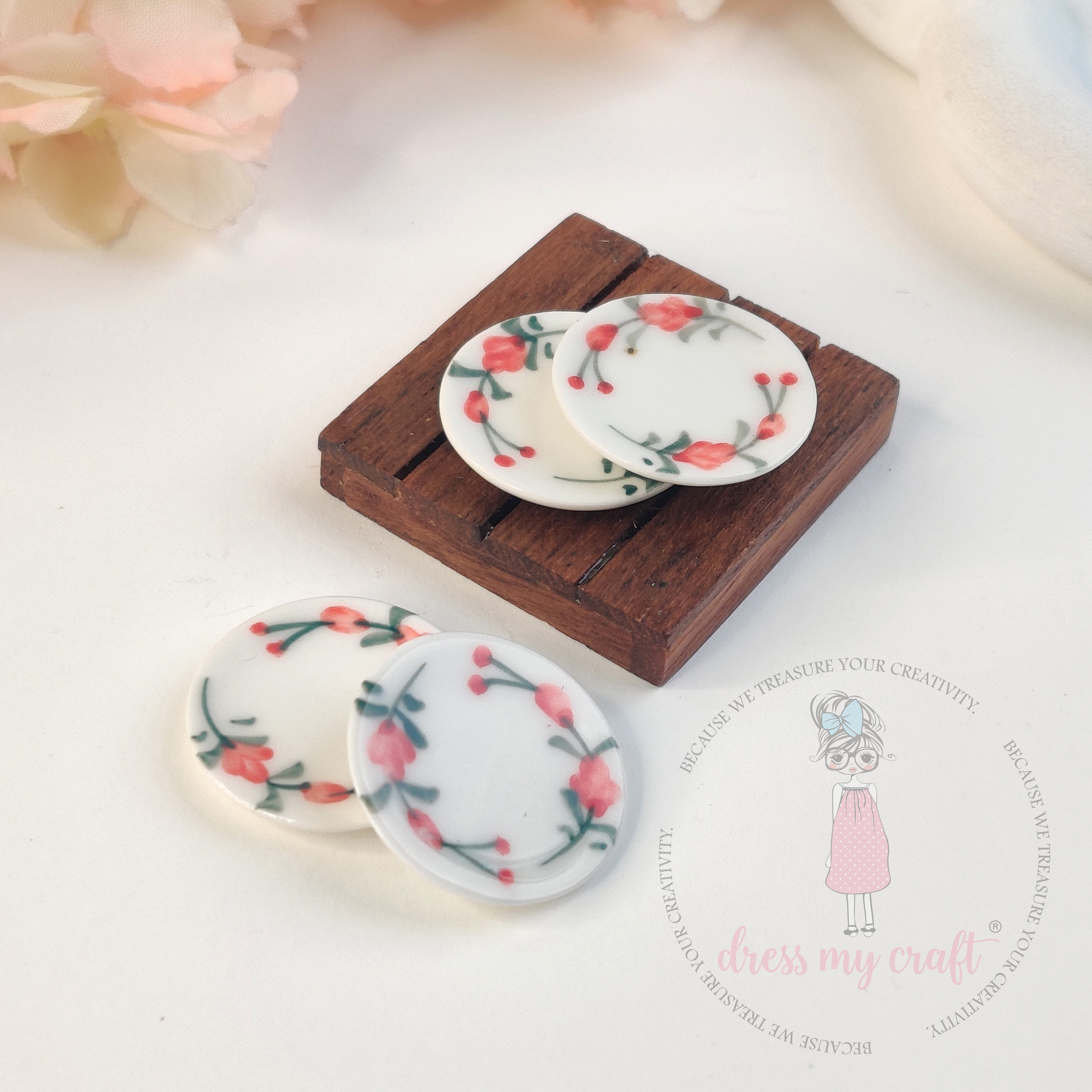 Miniature Cherry Bloom Plates