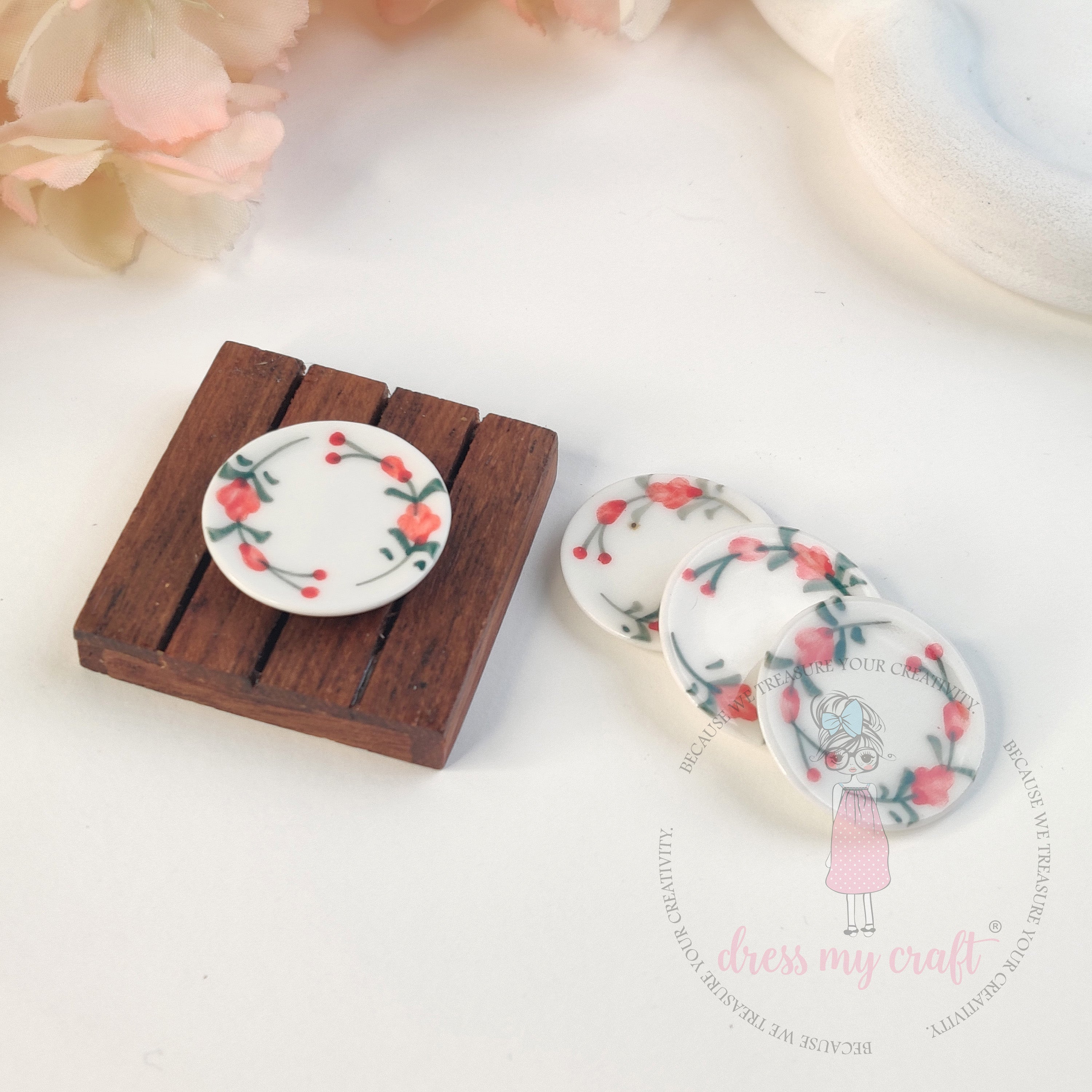 Miniature Cherry Bloom Plates
