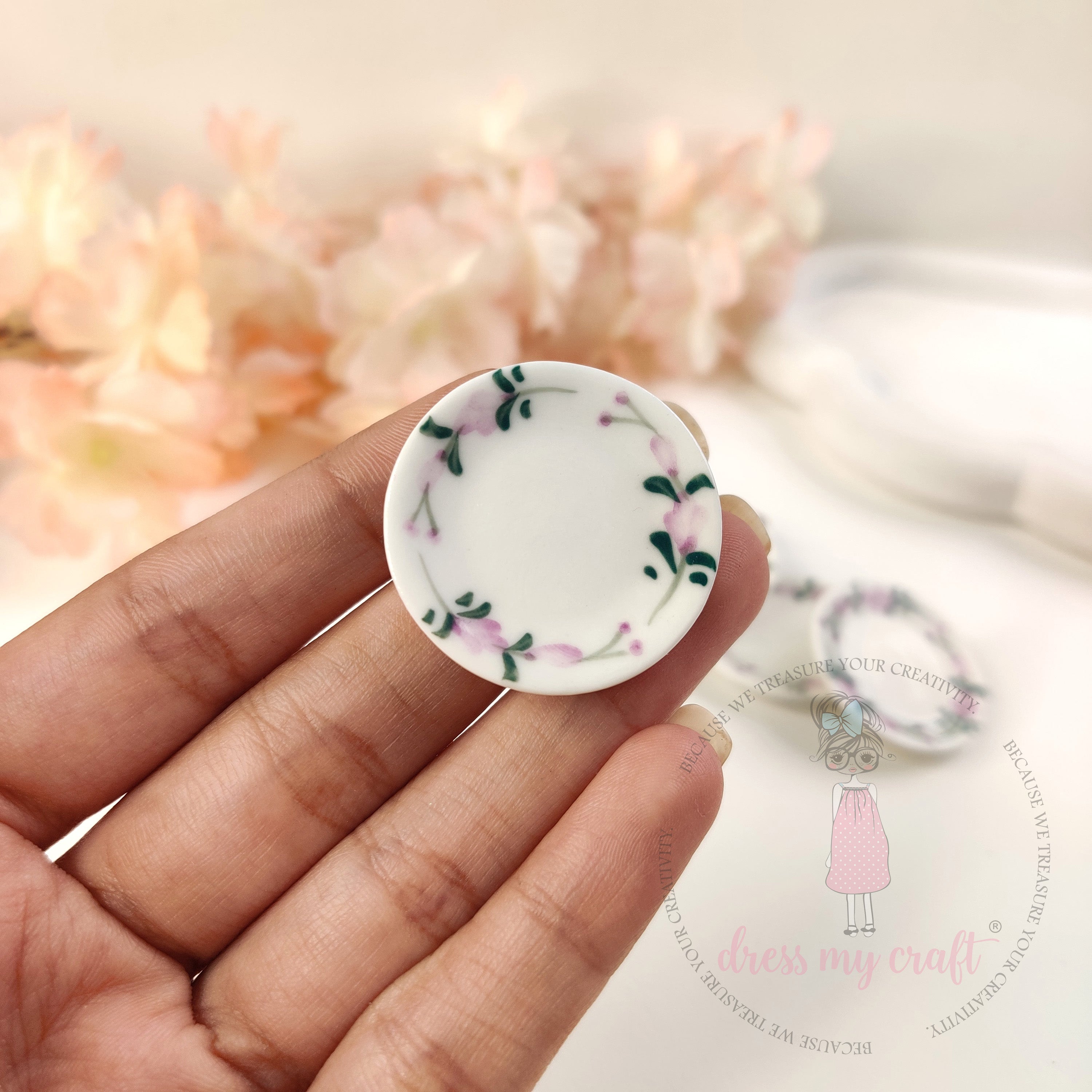 Miniature Pastel Petal Plates