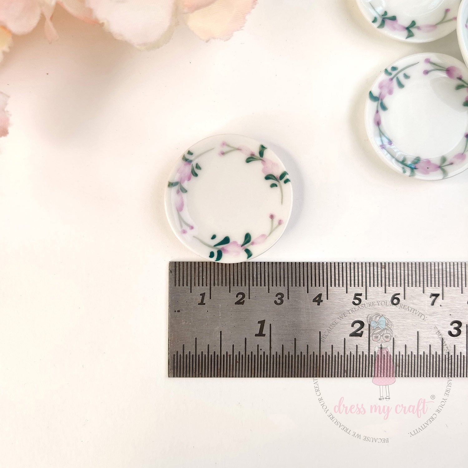 Miniature Pastel Petal Plates