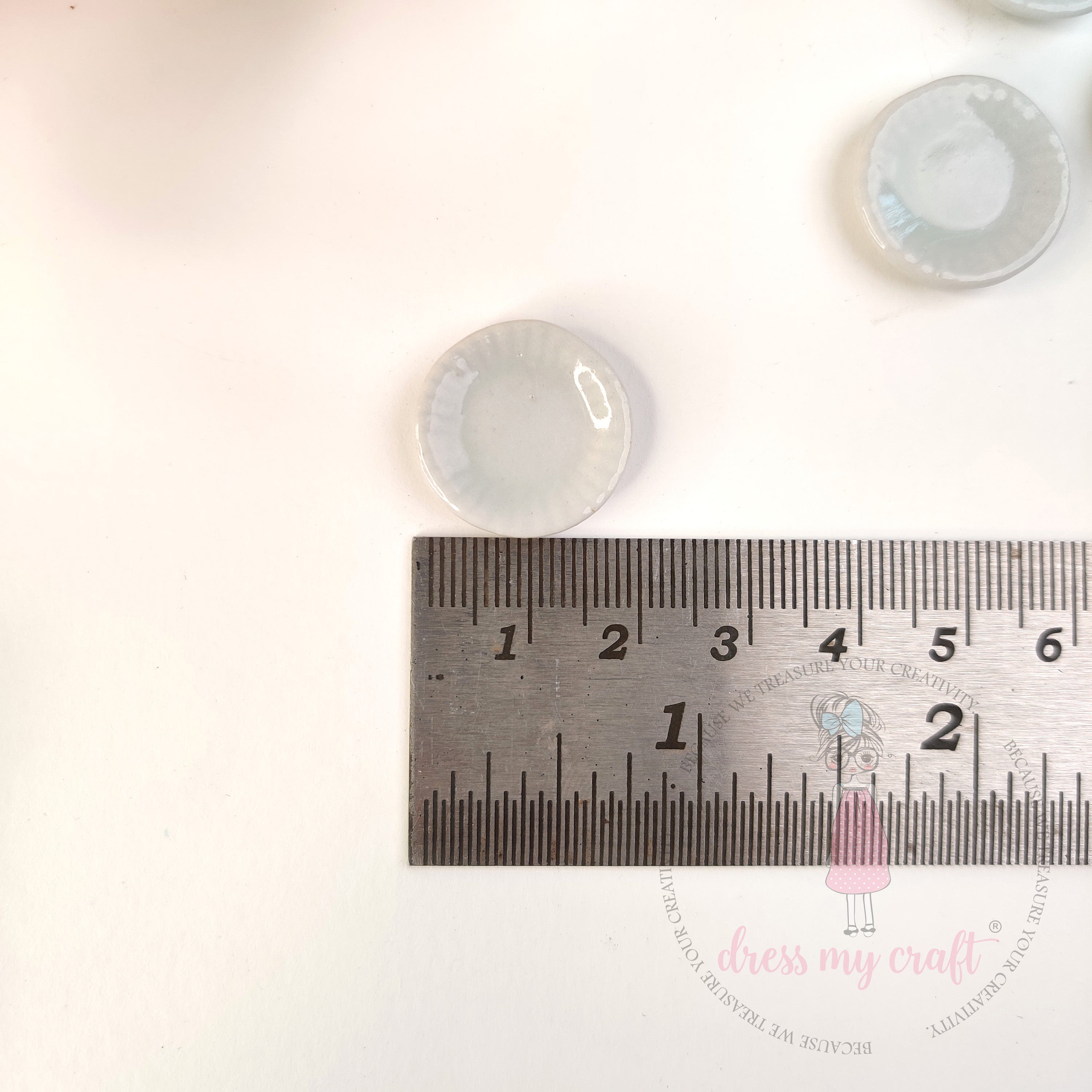 Miniature Fluted Edge Plates - Mini