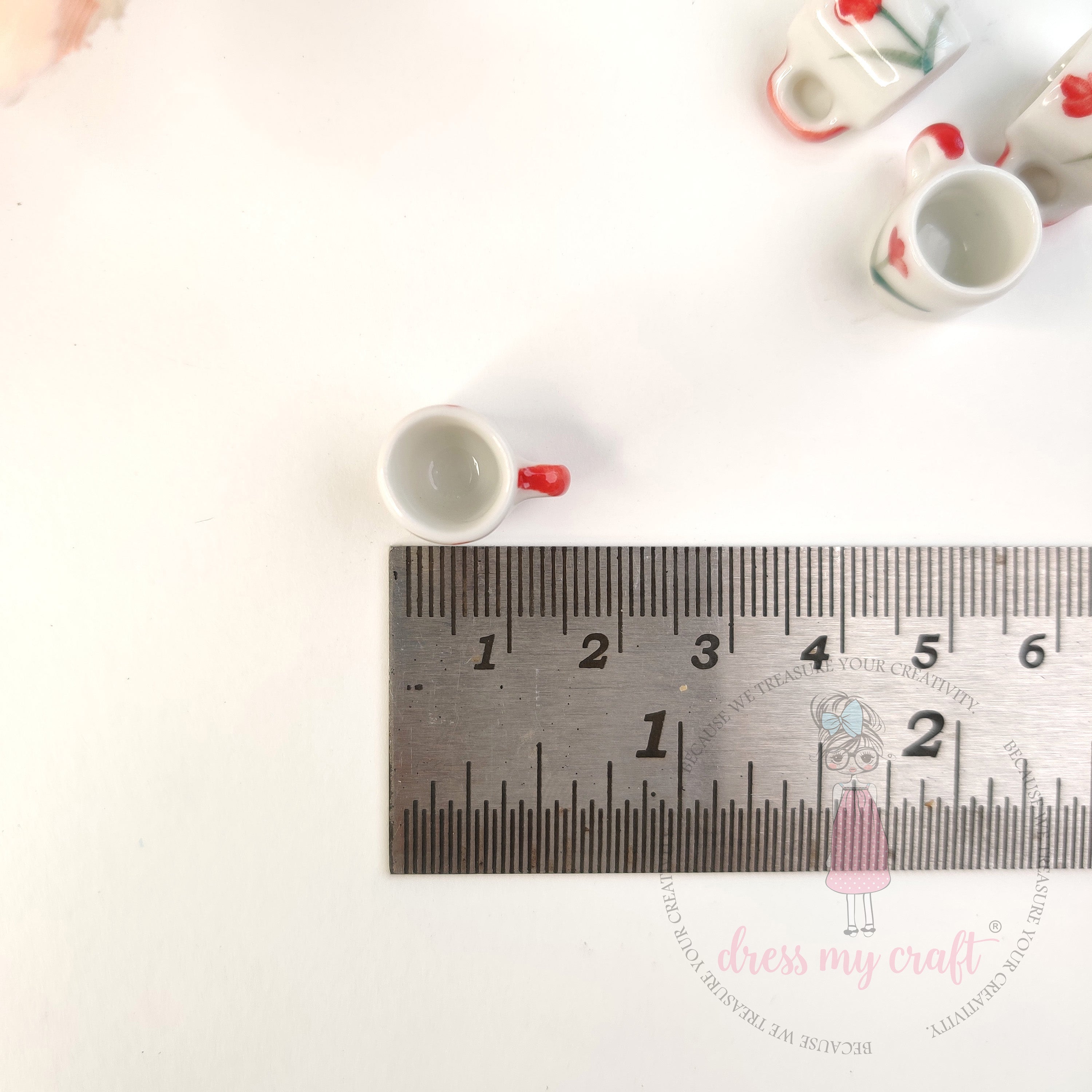 Miniature Floral Coffee Mugs