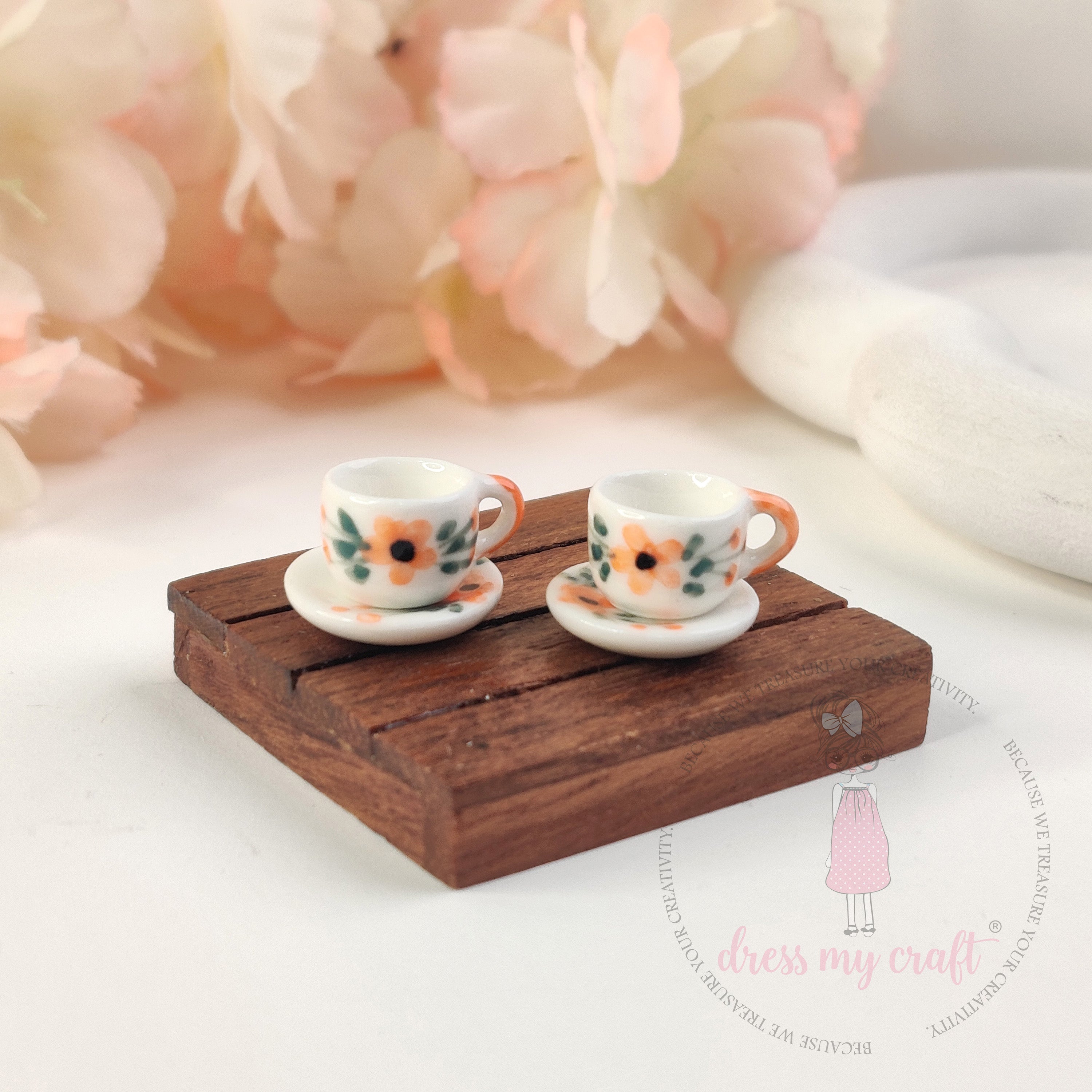 Miniature Floral Tea Set