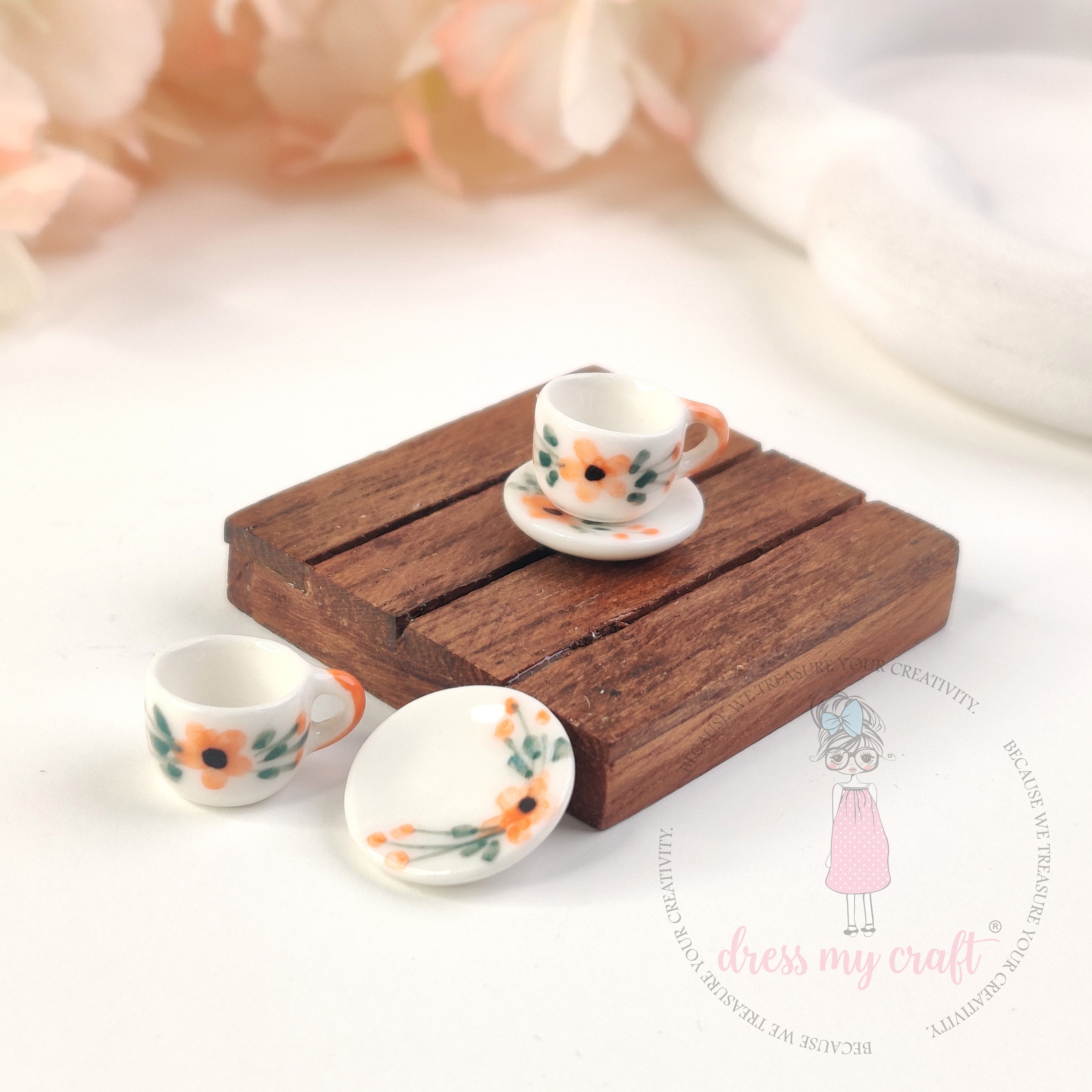 Miniature Floral Tea Set