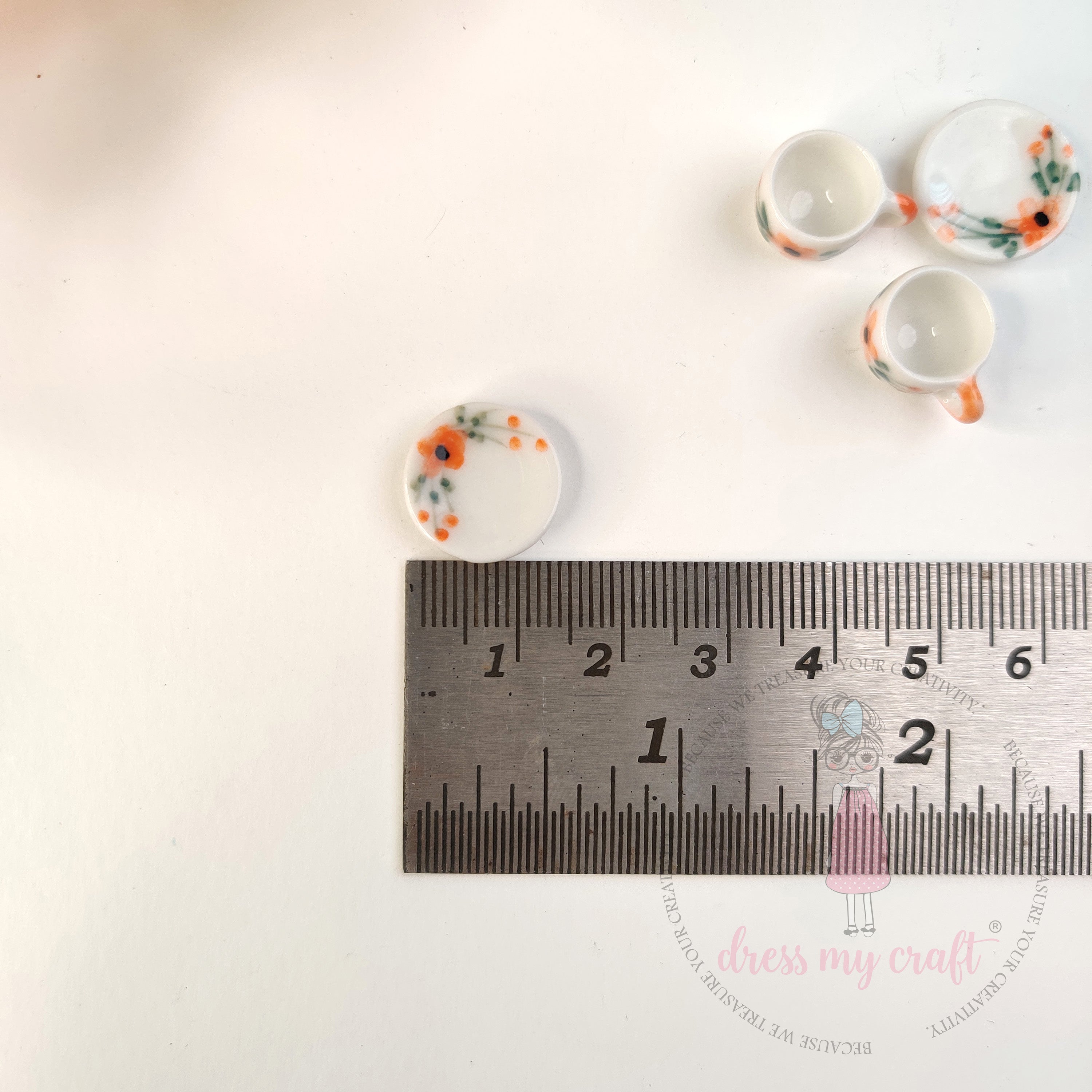 Miniature Floral Tea Set