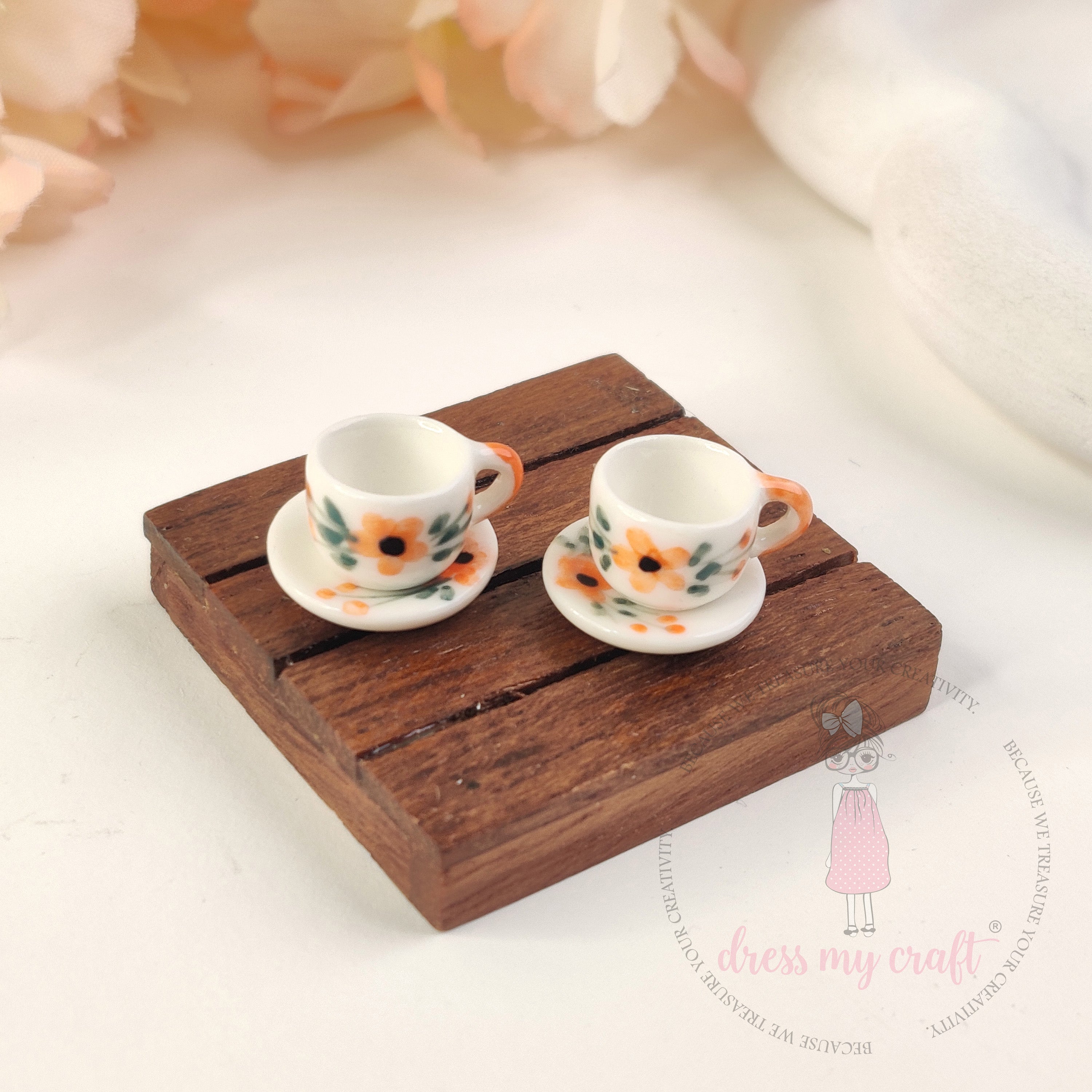 Miniature Floral Tea Set