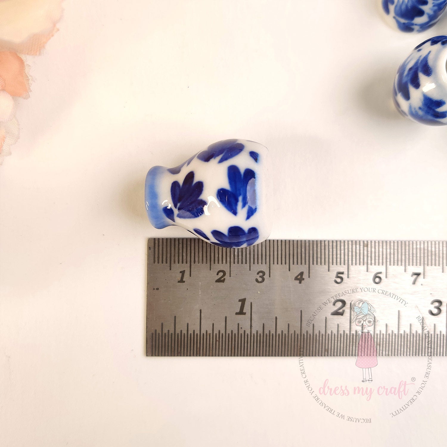 Miniature Blue Blossom Pots - Assorted