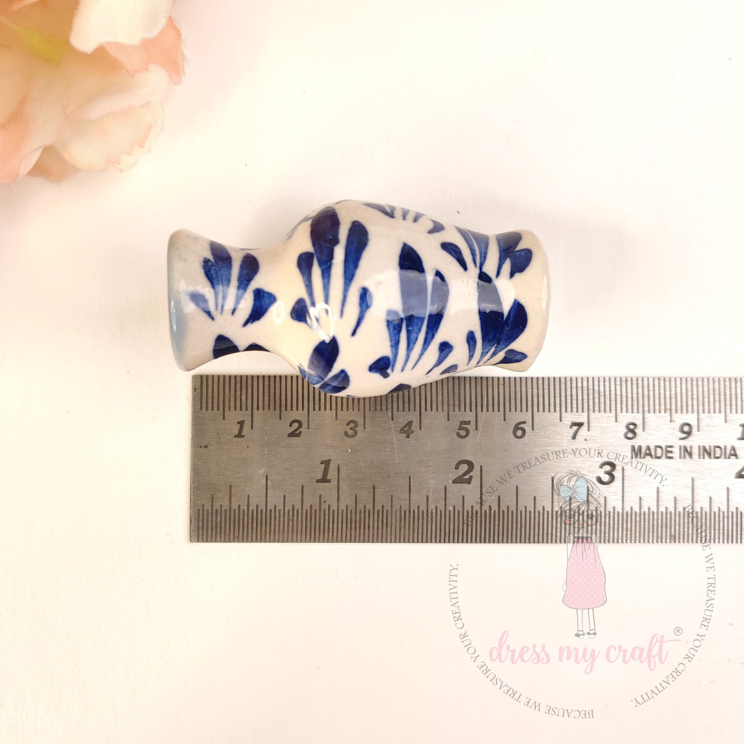Miniature Indigo Blossom Vase - Big