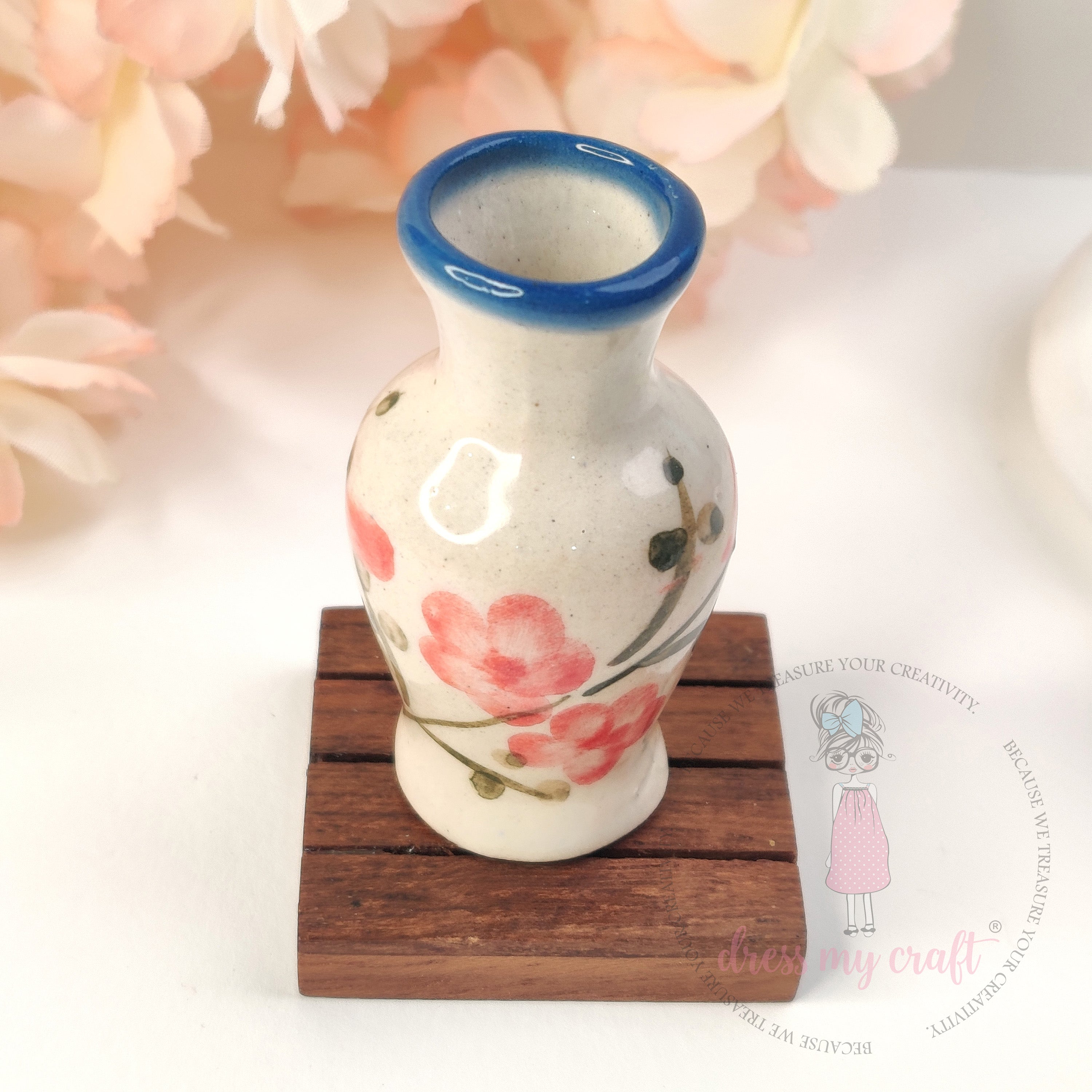 Miniature Rosy Bloom Vase - Big