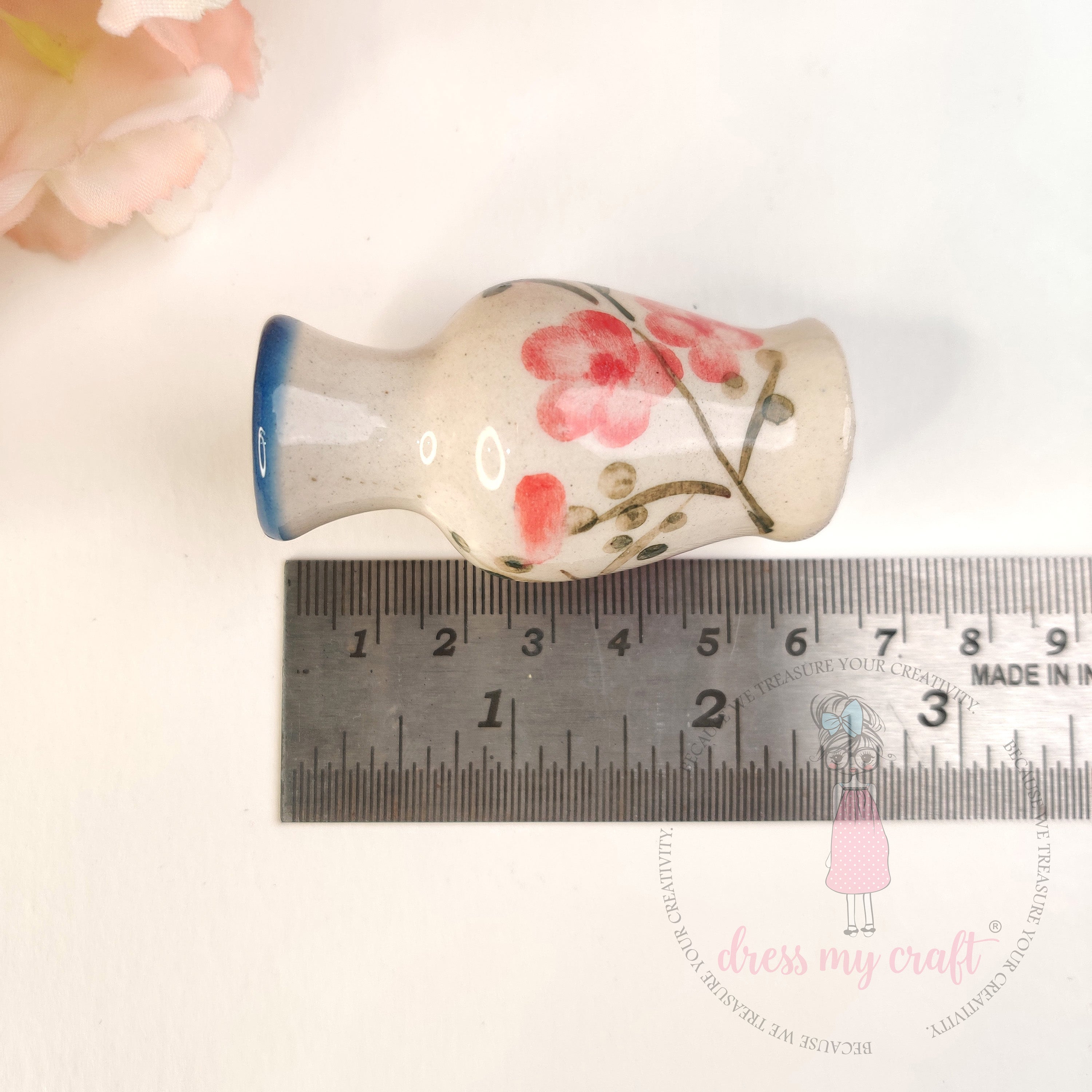 Miniature Rosy Bloom Vase - Big