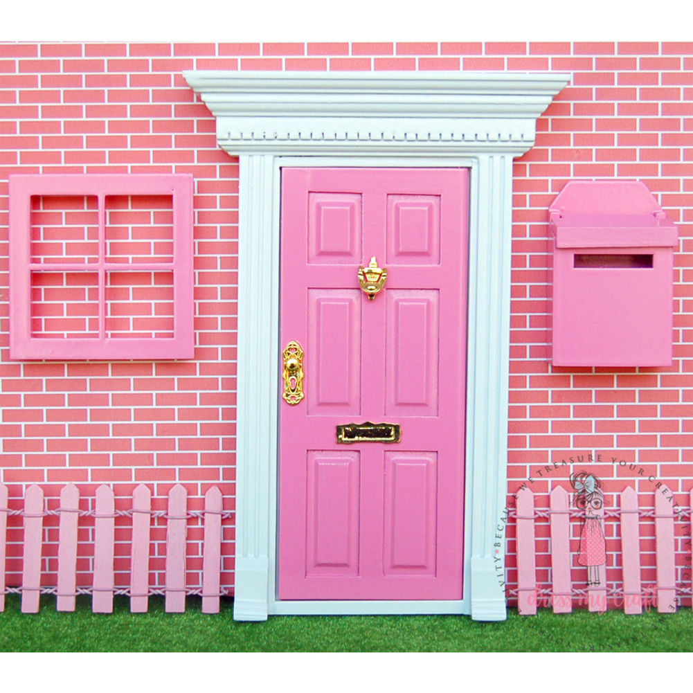 Miniature Anywhere Wooden Window - Pink