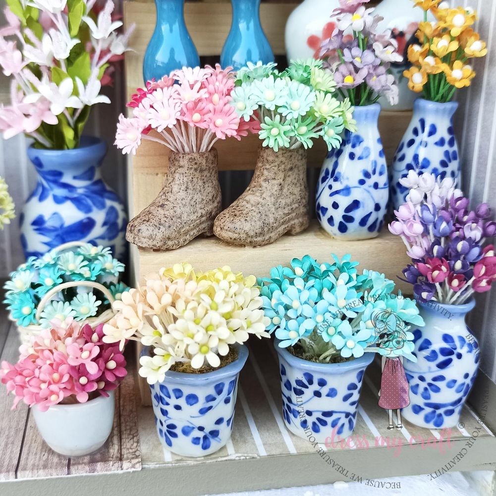 Miniature Hand Printed Vase # 1