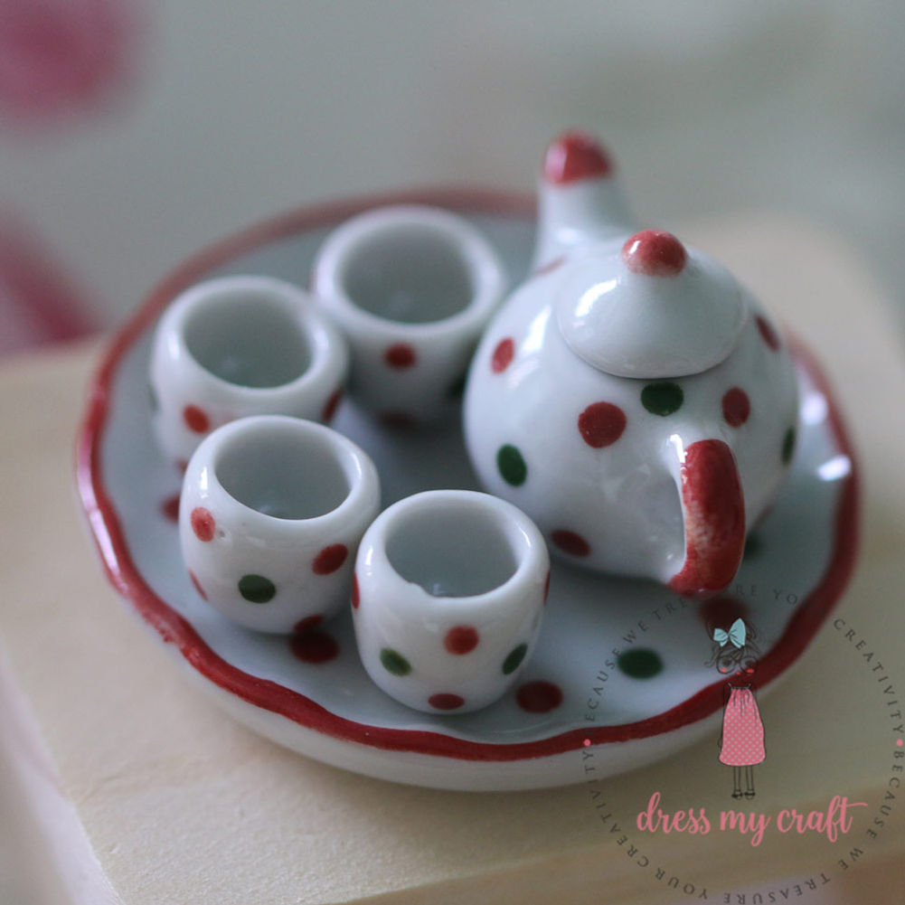 Miniature Dots Tea Set