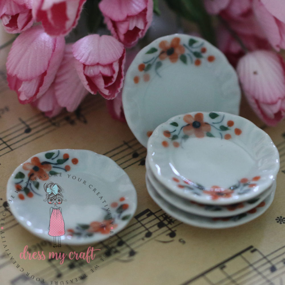 Miniature Dinner Plates Printed
