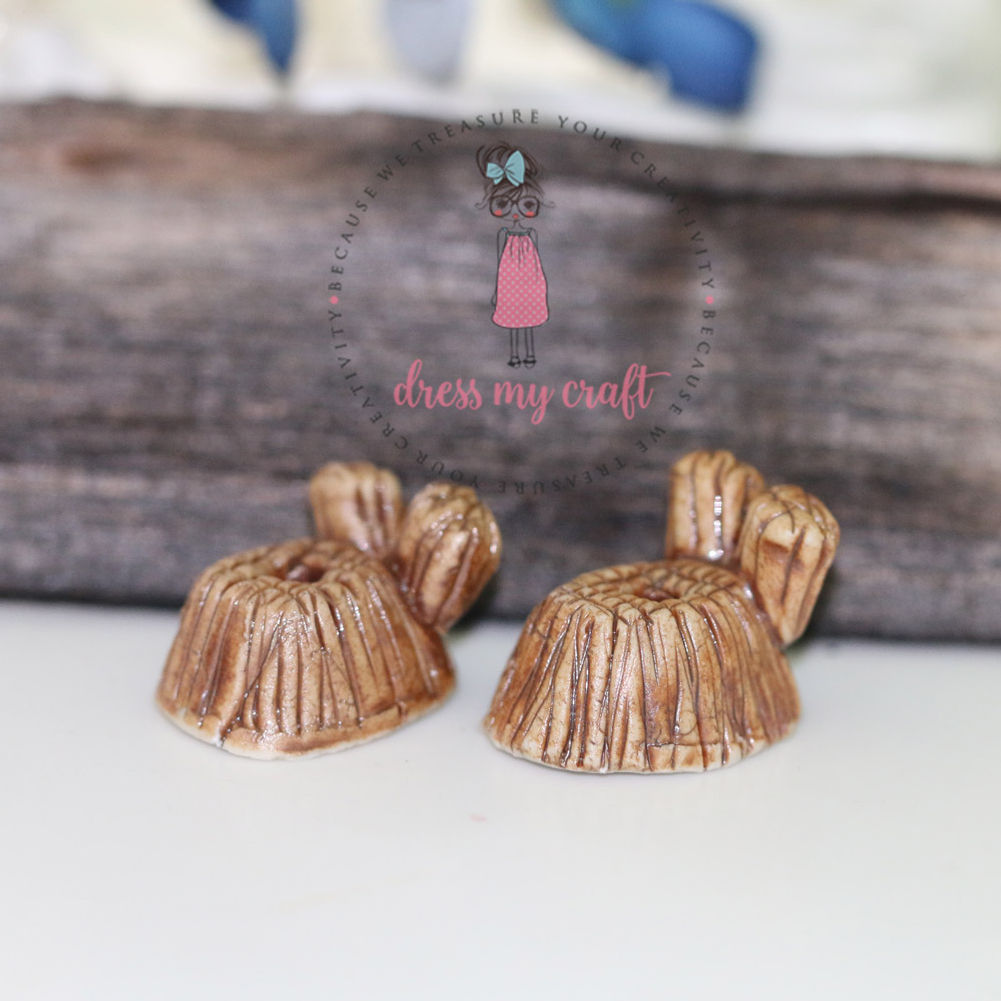 Miniature Wooden Look Pots #2