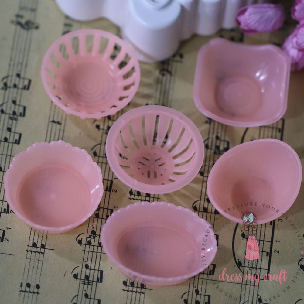 Miniature Set of Baskets - Peach