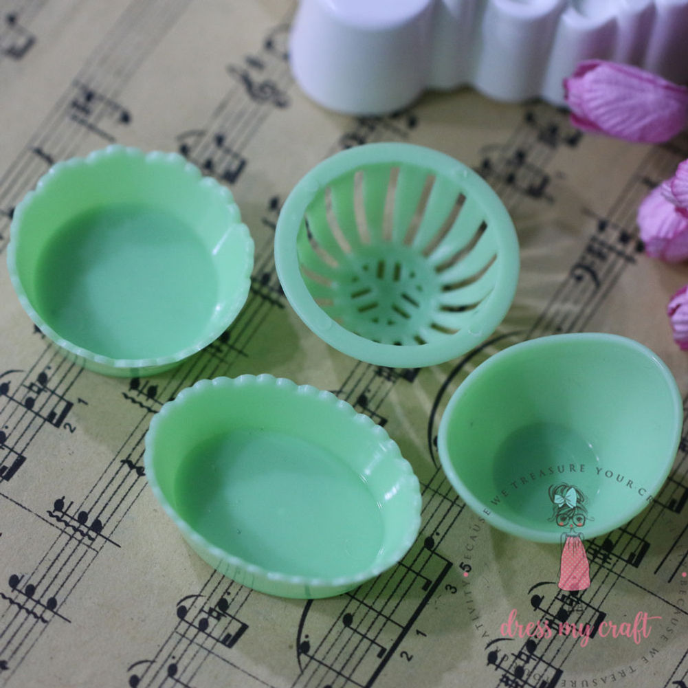 Miniature Set of Baskets - Green