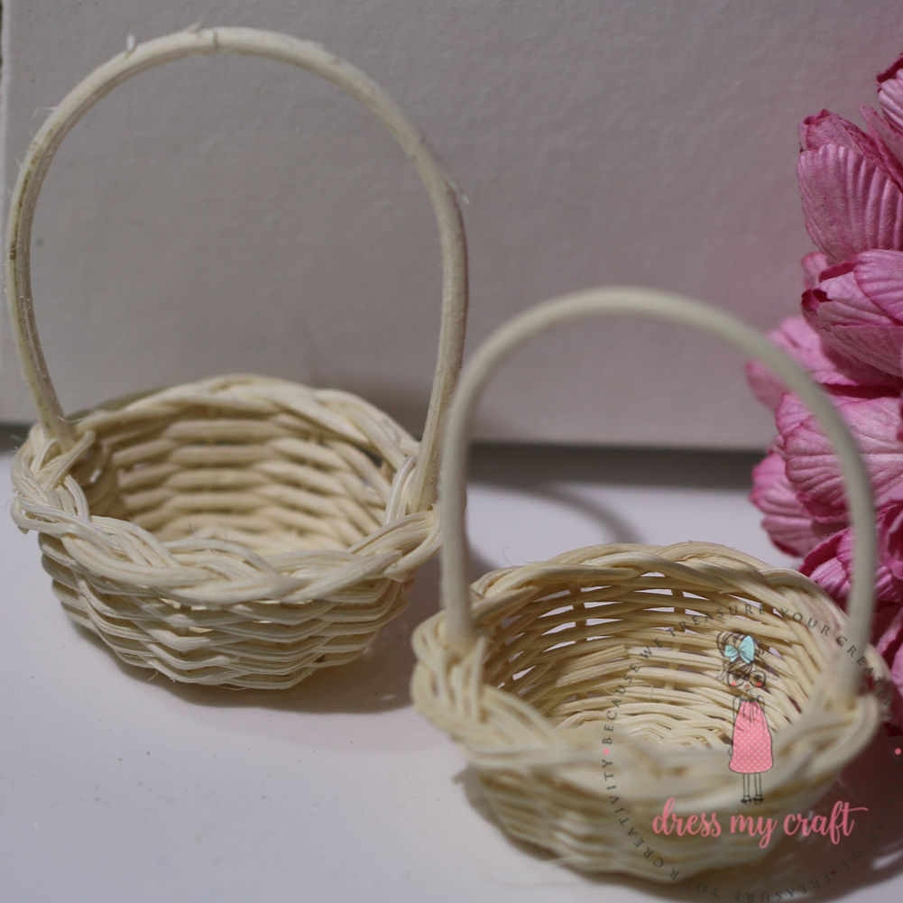 Miniature Wicker Flower Basket