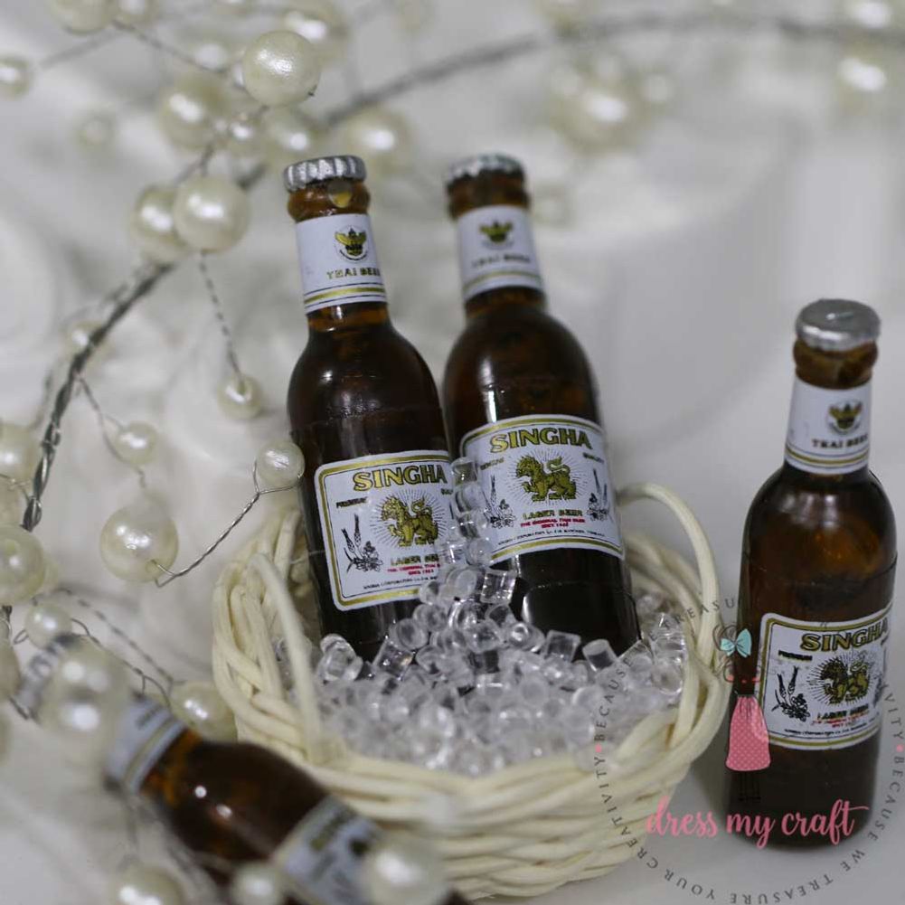 Miniature Singha Thai Beer Bottle