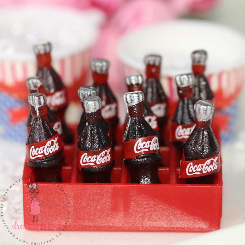 Miniature Coca-Cola Bottle with Crate