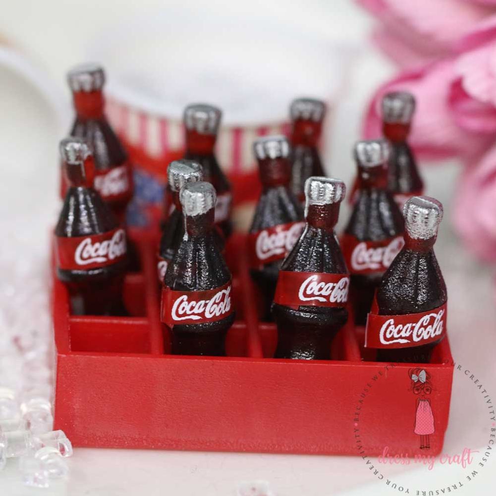 Miniature Coca-Cola Bottle with Crate