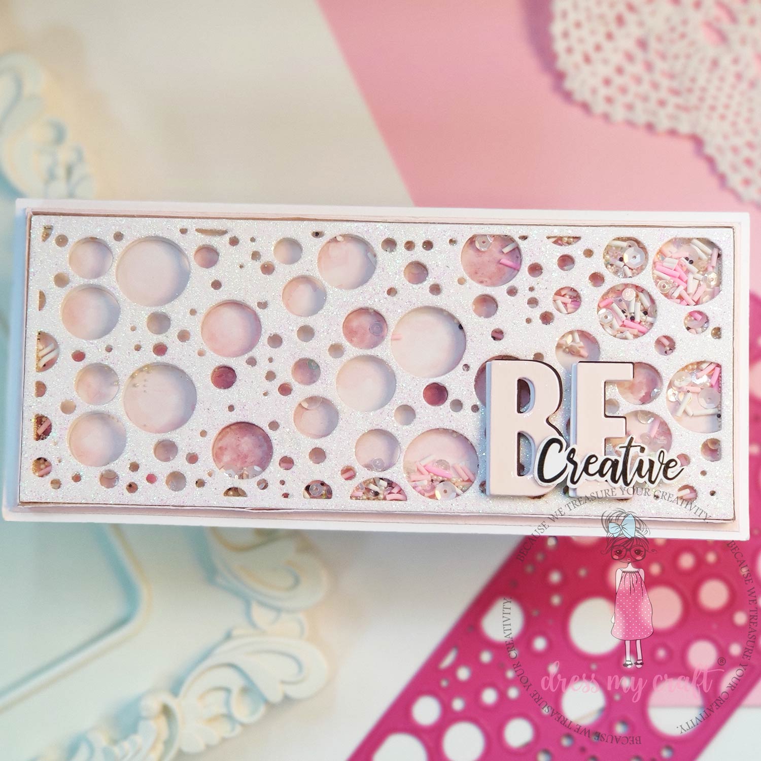 Pastel Pink Textured Cardstock