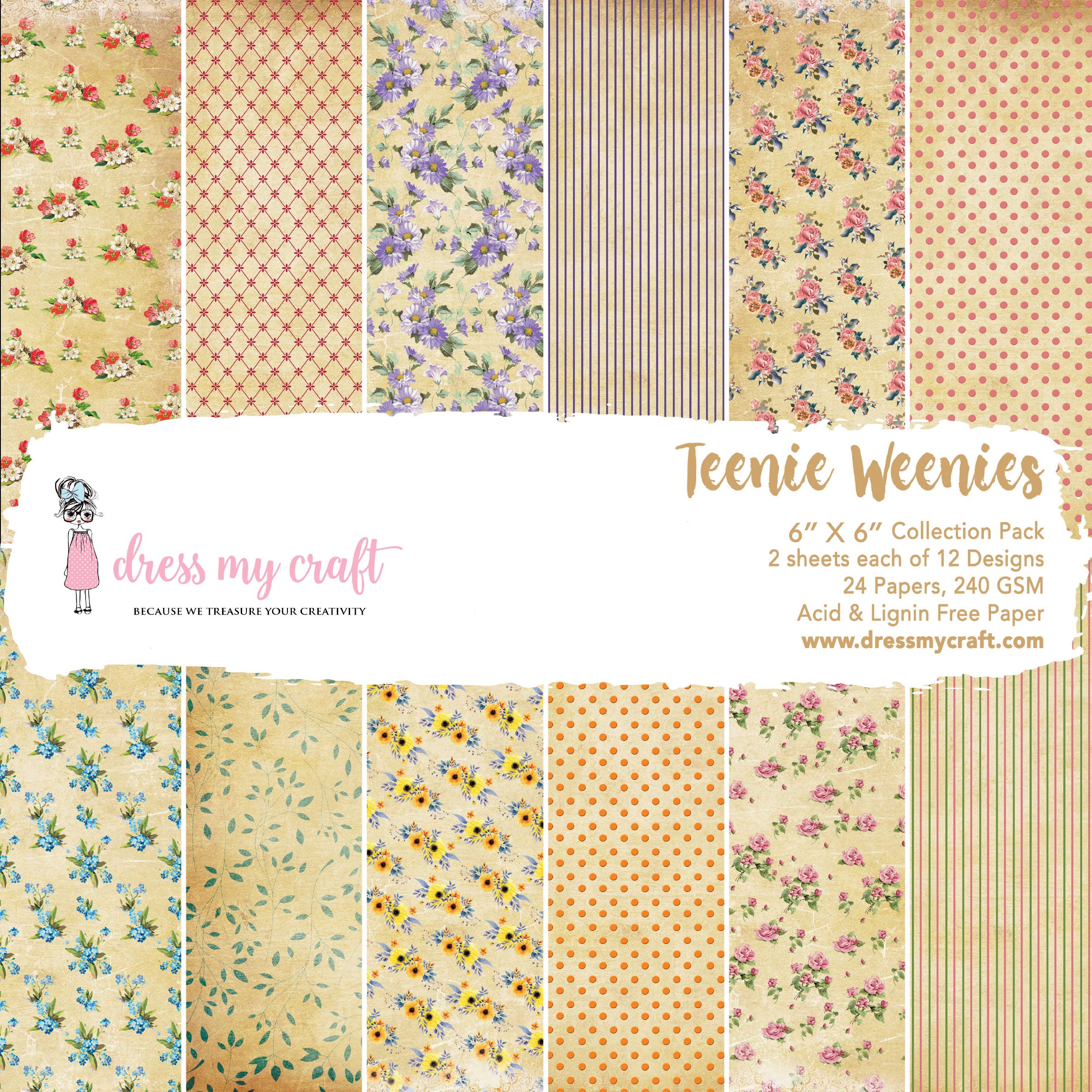 Teenie Weenies - 6" x 6" Paper Pad