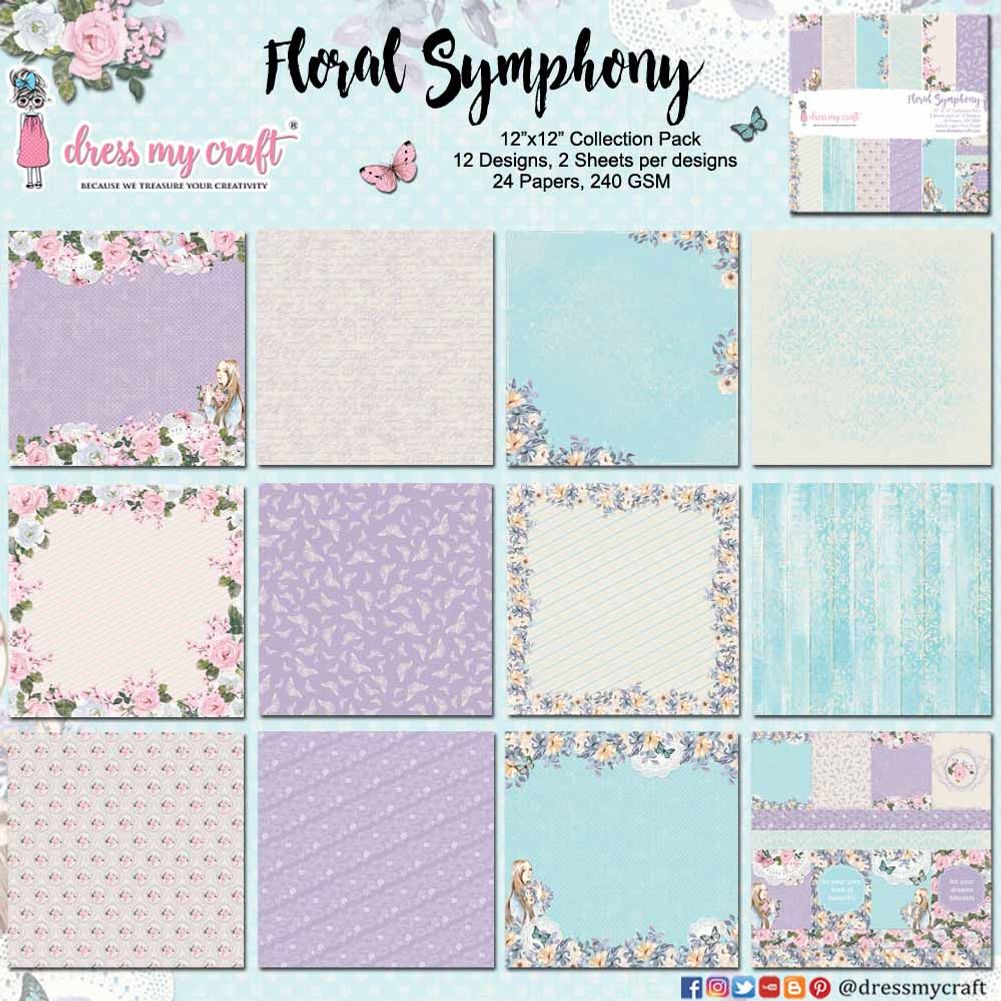 Floral Symphony - 12" x 12" Paper Pad
