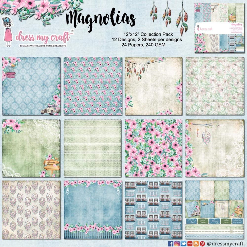 Magnolias - 12" x 12" Paper Pad