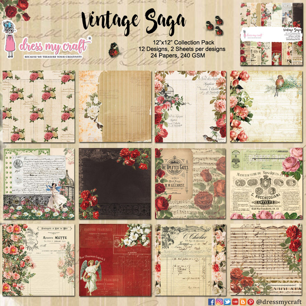 Vintage Saga 6" x 6" Paper Pad