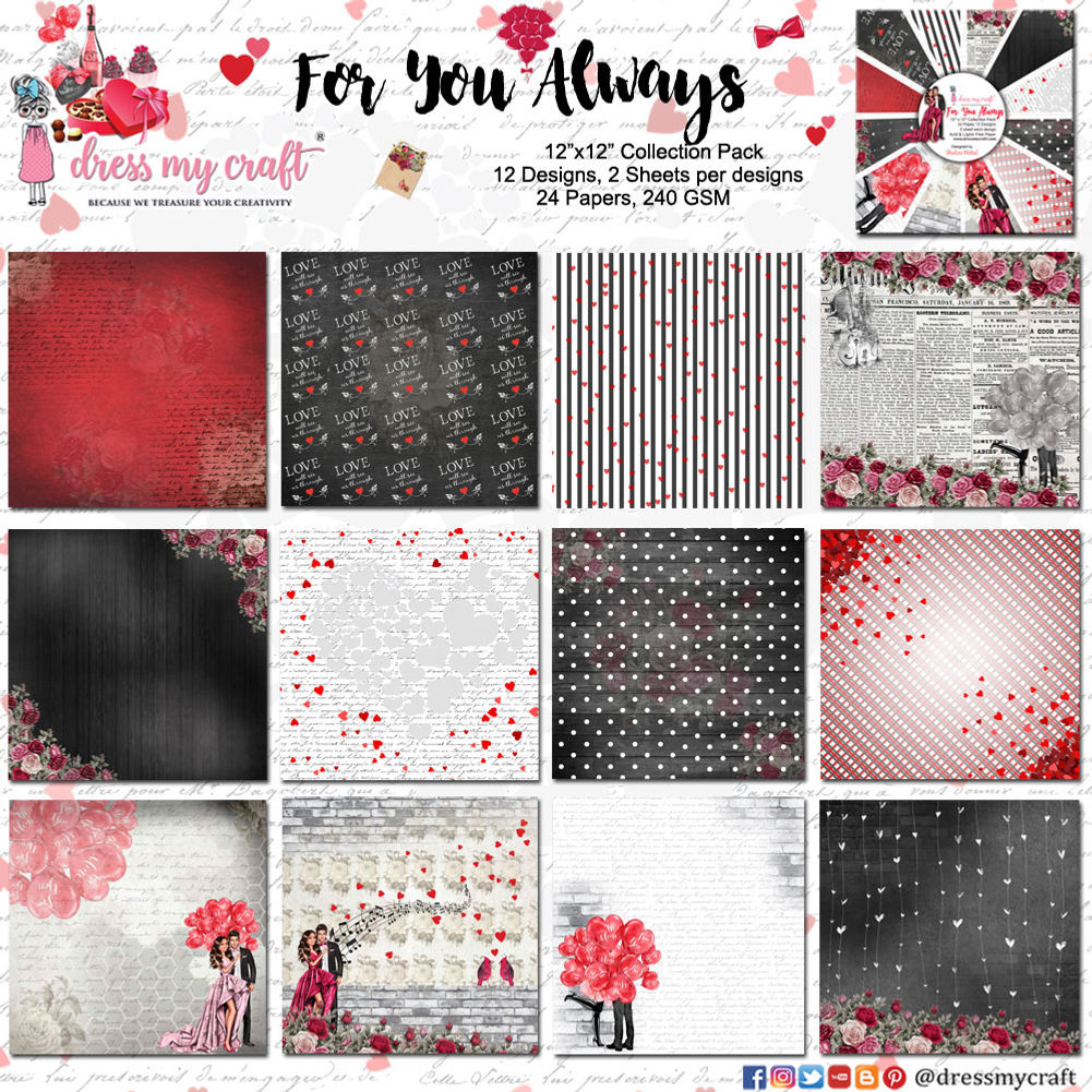 For You Always 12" x 12" Paper Pad