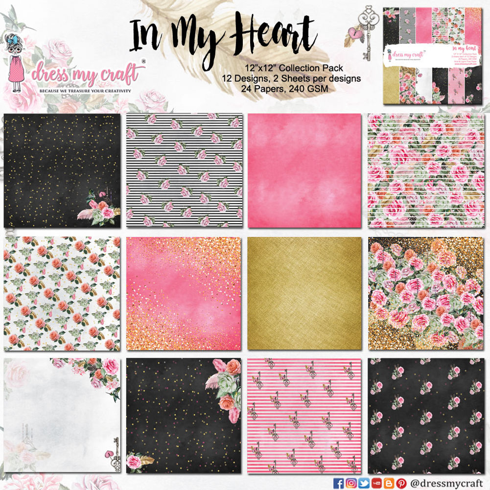 In My Heart - 12" x 12" Paper Pad